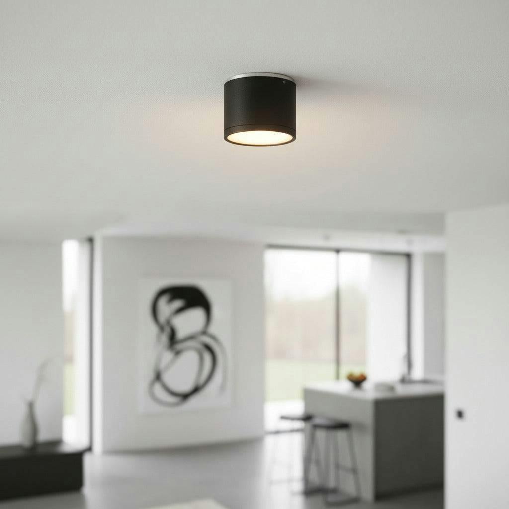 Ultra Beam Lighting Black 9 Watt Round Surface Downlight