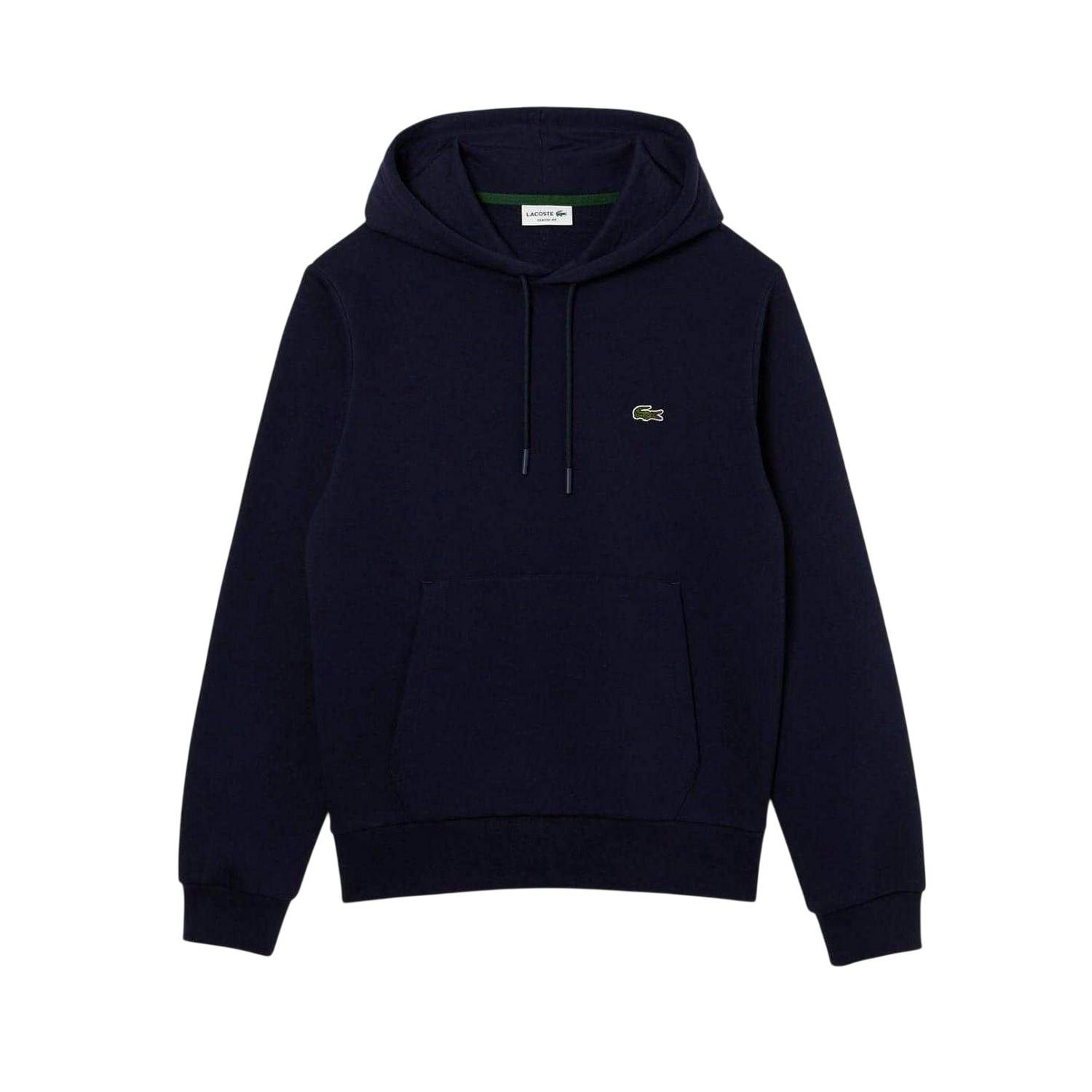 Lacoste Men's Basic Pullover Hoodie - Navy - Xs - Navy - 100% Mixed