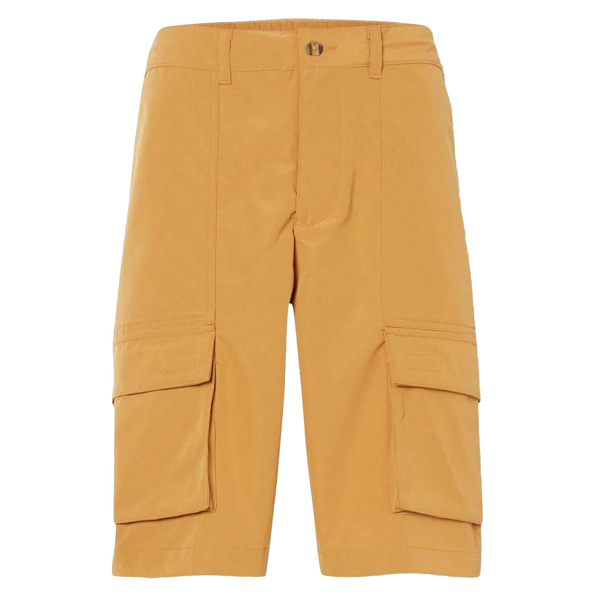 Timberland Men's Leather Badge Water Repellent Cargo Shorts - Wheat - 38R - Wheat - 100% Polyester