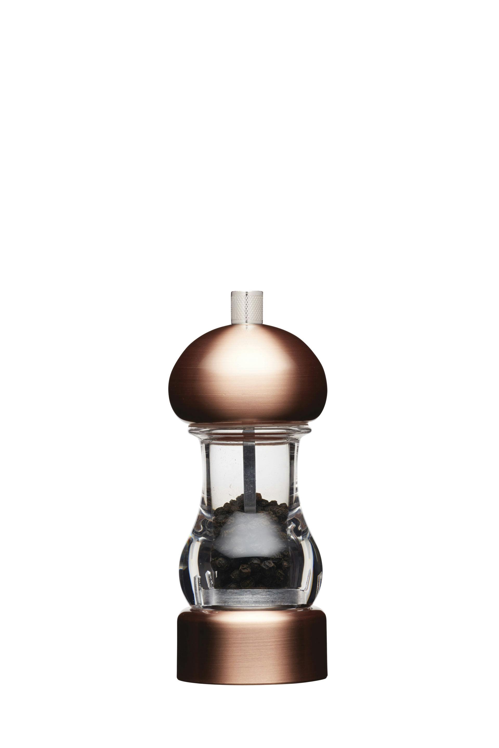 Rackhams 14.5Cm Copper Effect Filled Capstan Mill - Copper - Metal - Salt And Pepper Mills