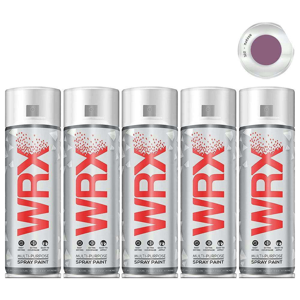 Rackhams 3X Wrx Flat Maroon Spray Paint 400Ml - Image 6