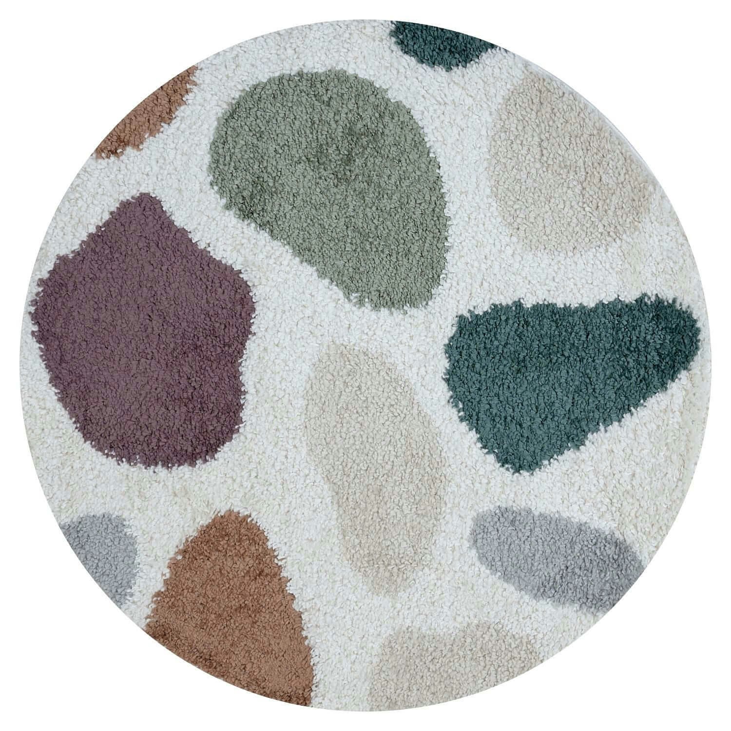 The Rugs Moodi Shaggy Multicolour Mingle Rug - Ø 120 Cm