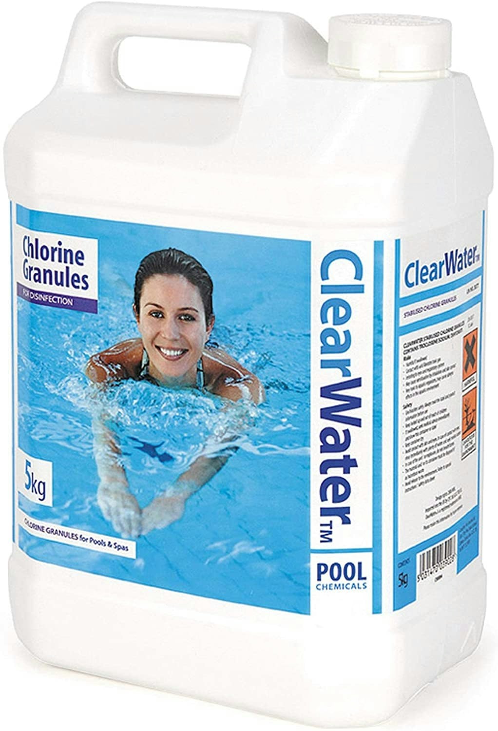Rackhams 5Kg Clearwater Ch0004 Chlorine Granules For Hot Tub Spa & Swimming Pool
