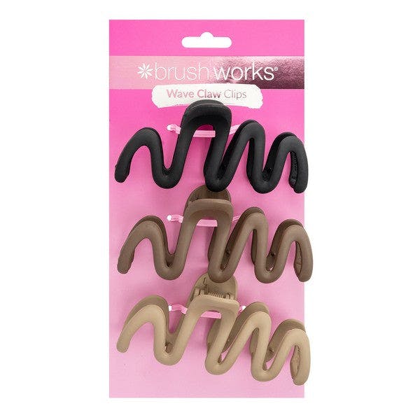 Brushworks Wave Claw Clips Hair Clips 3 Pc - Image 5