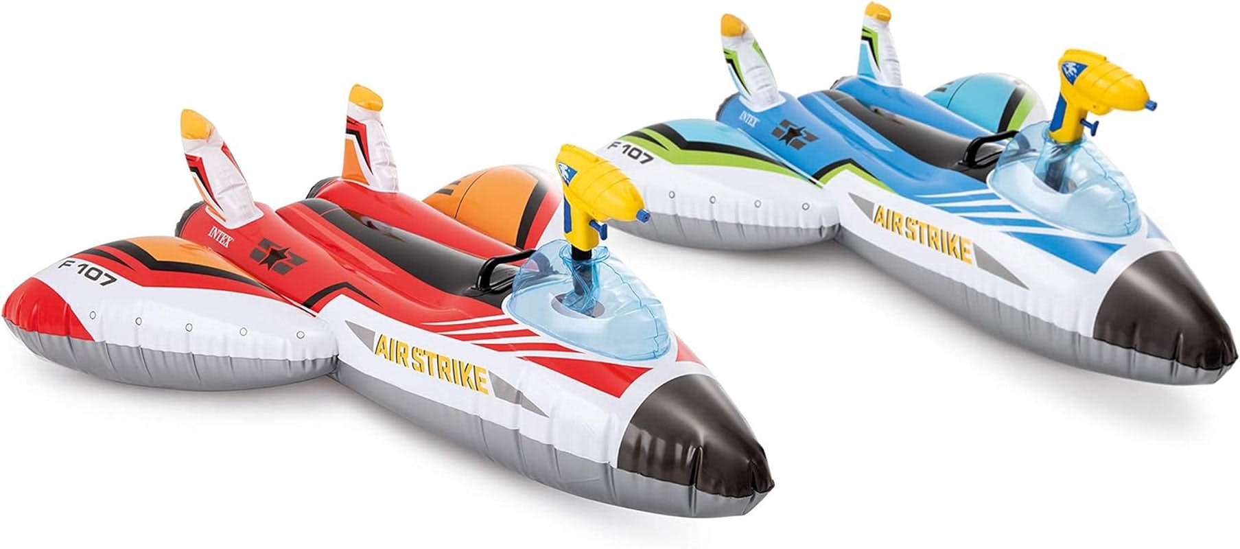 Intex Blue/Red Pack Of 2 Water Gun Plane Ride-On