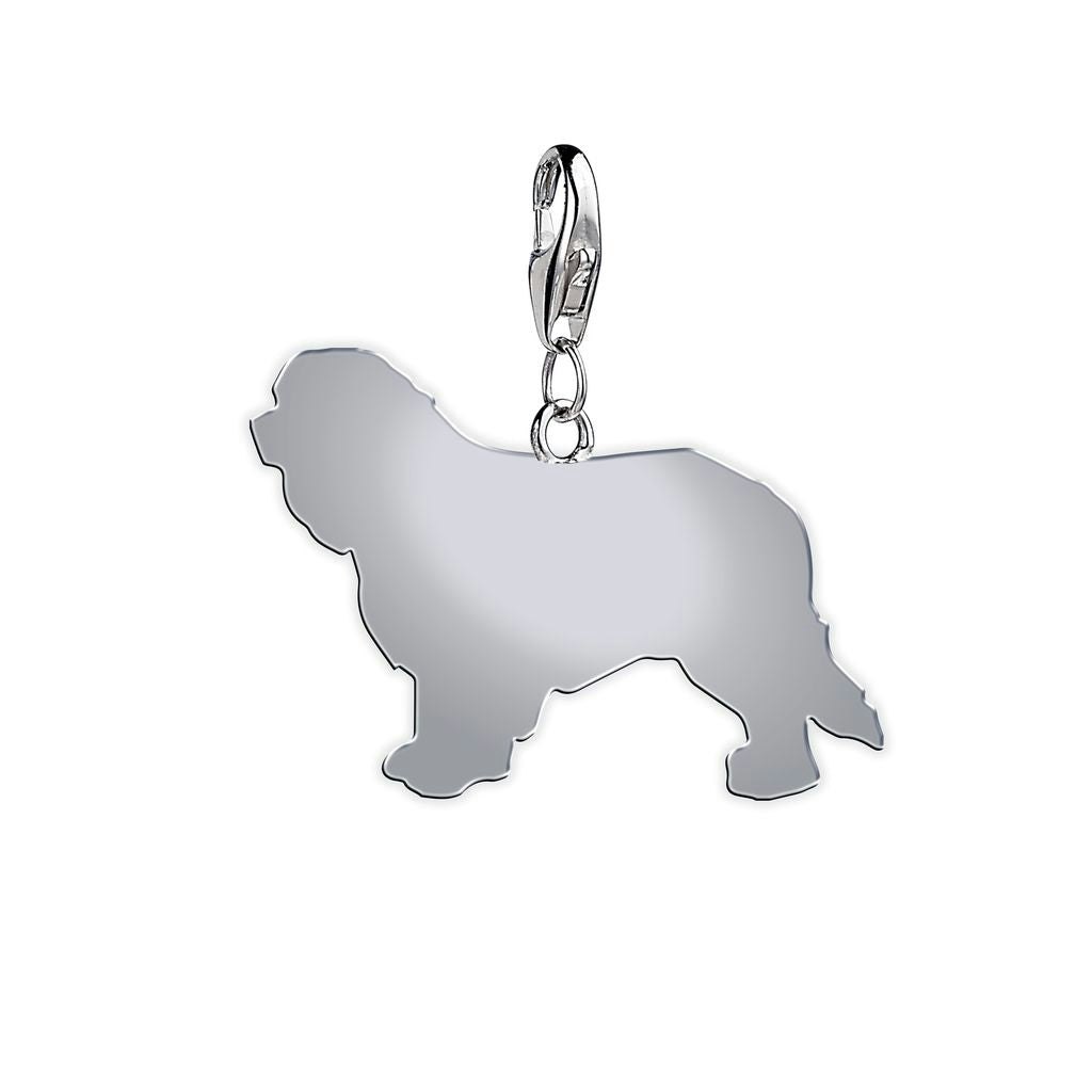 Mylee London Silver Cavalier King Charles Spaniel Silhouette Charm - Clip On Charm - No
