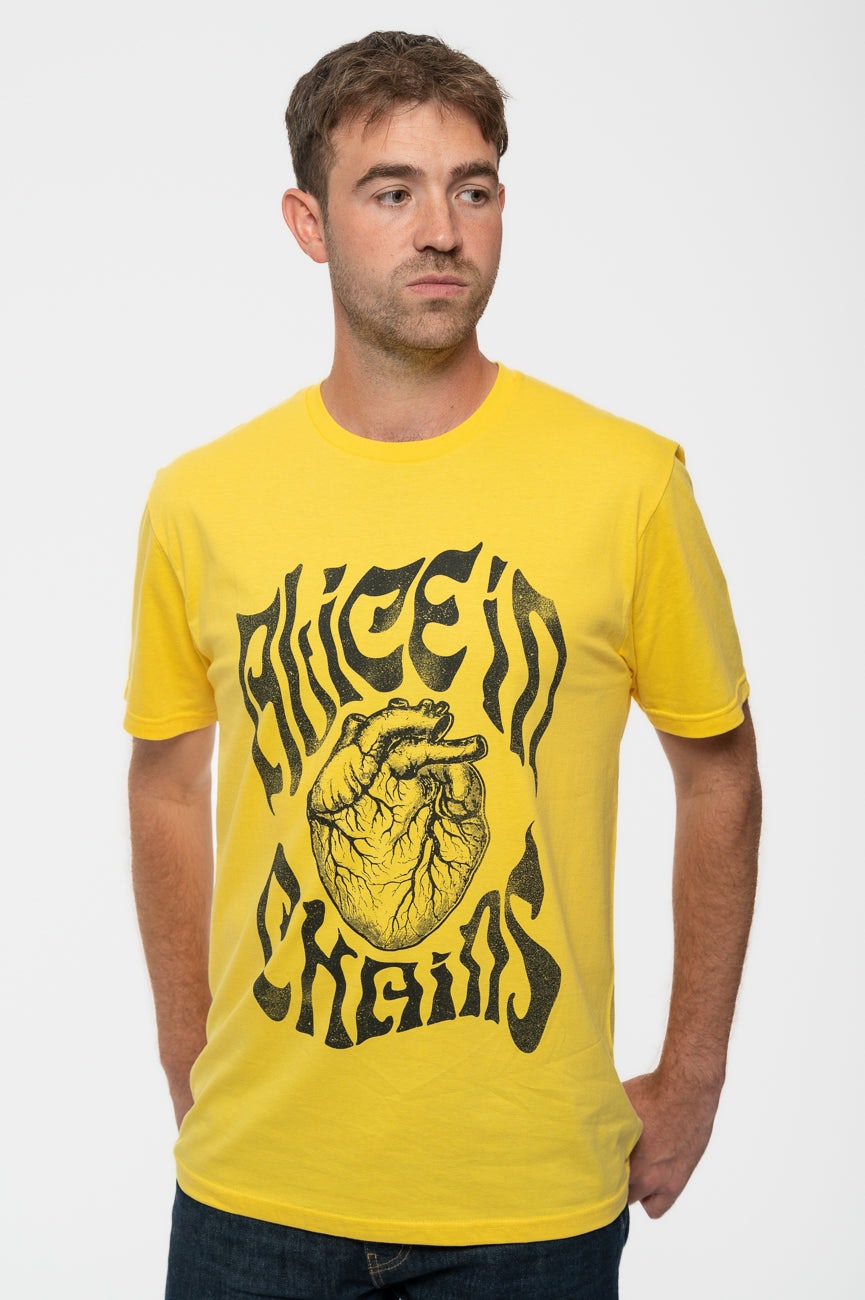 Paradiso Clothing Unisex Yellow Paradiso Alice In Chains Lantern T Shirt - L