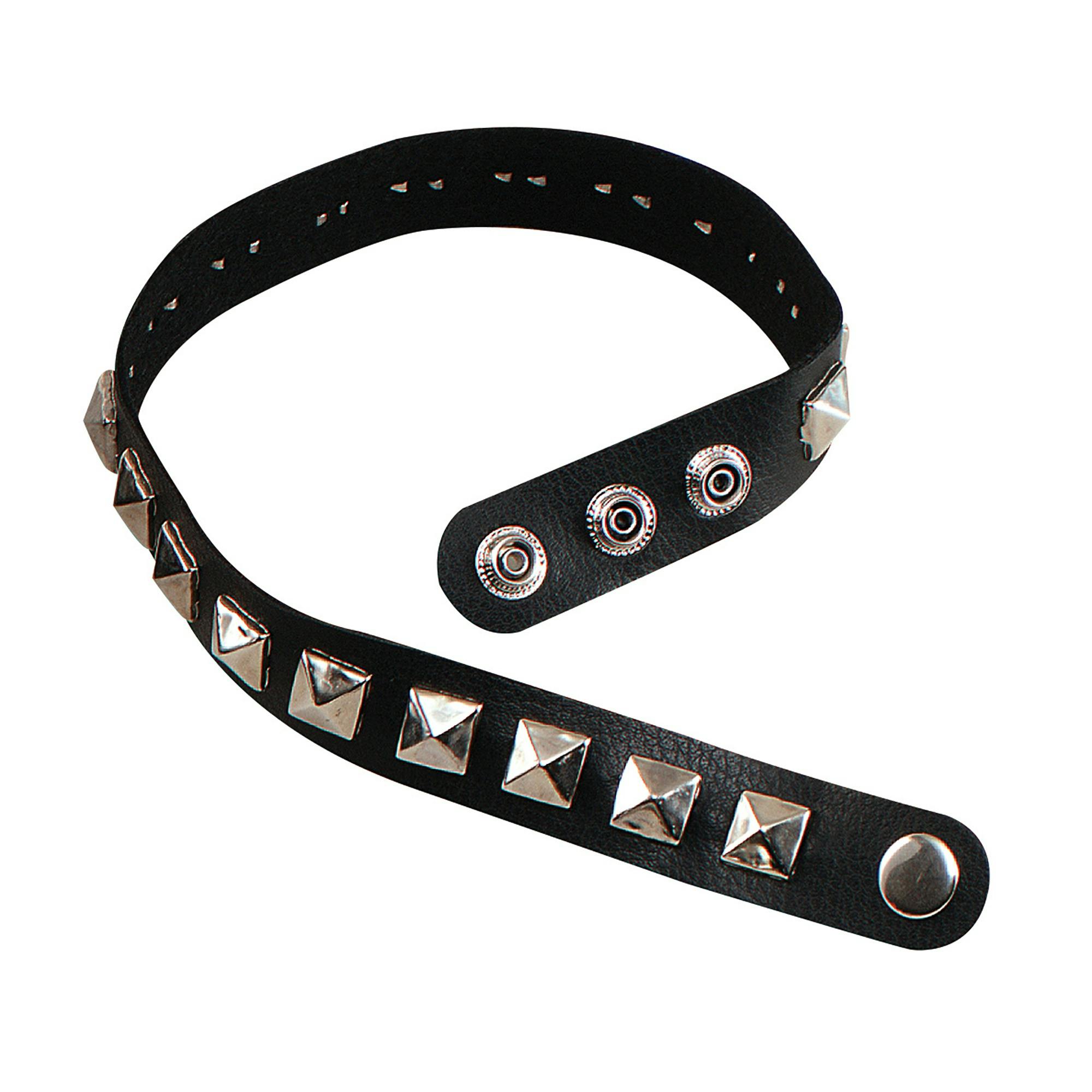 Bristol Novelty Unisex Black Adults Studded Choker - One Size