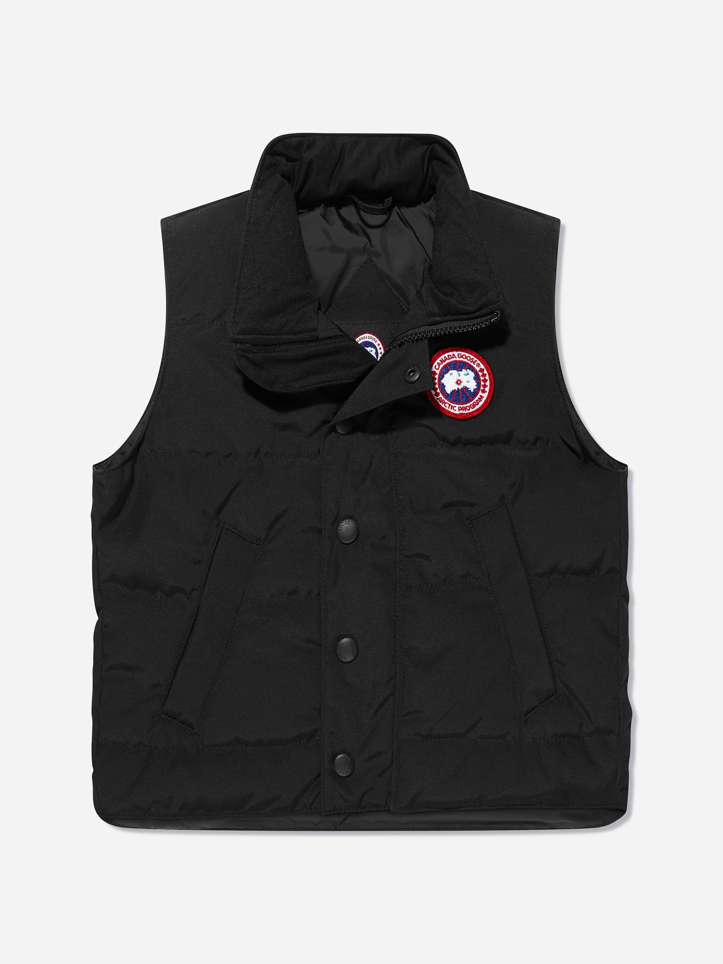 Canada Goose Boys Black Kids Down Padded Vanier Gilet In - 2 - 3 Yrs