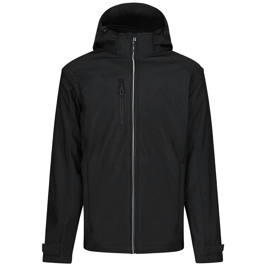 Regatta Men's Black Erasmus 4 In 1 Soft Shell Jacket - Xxl - 100% Polyester