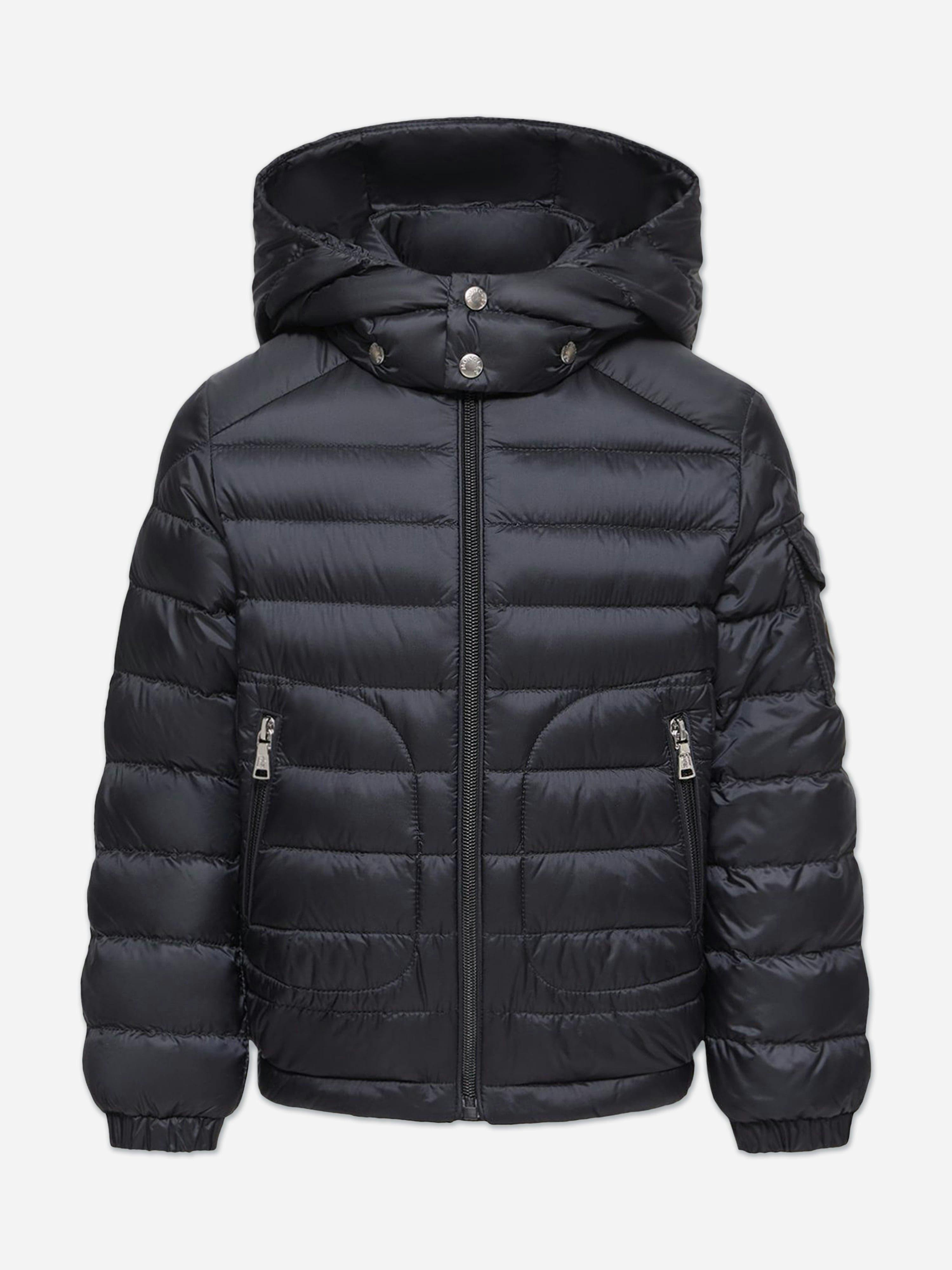 Moncler Enfant Boys Down Padded Lauros Jacket In Navy - Navy - 10 Yrs