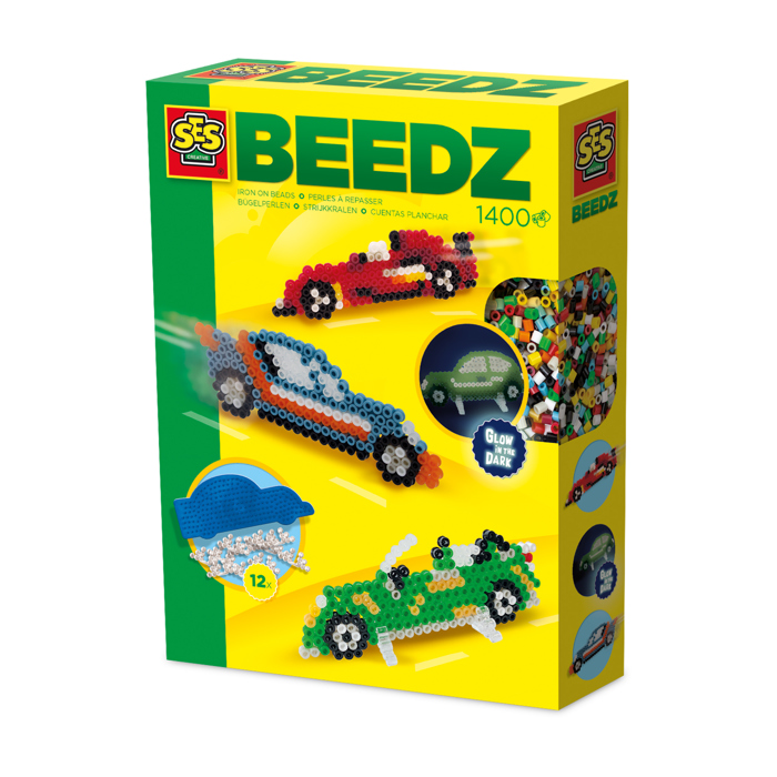Ses Creative Dark/Light Iron On Beads - Car