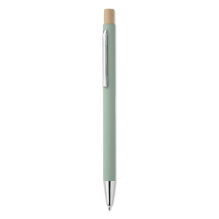 Midocean Green Bergamo Recycled Aluminium Ballpoint Pen - Mint - One Size - Mint