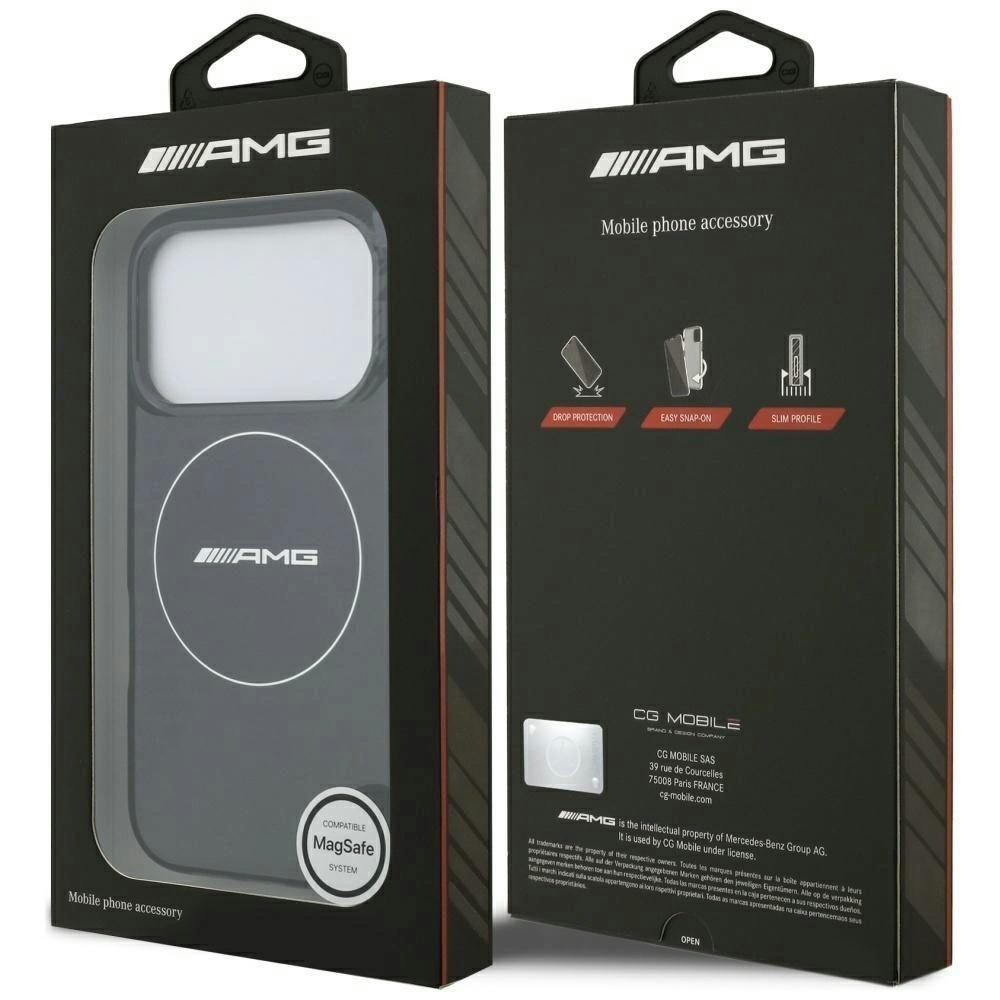Amg Black Double Layer Transparent Smocked Case With Magsafe For Iphone 17 Pro 6.3" - Amhmp17l24htrdk