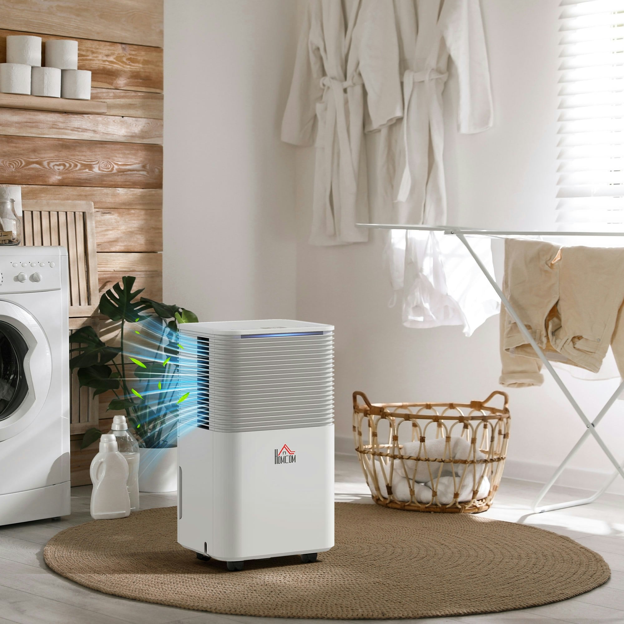 Homcom Portable Quiet Dehumidifier Home Electric Air De-Humidifier