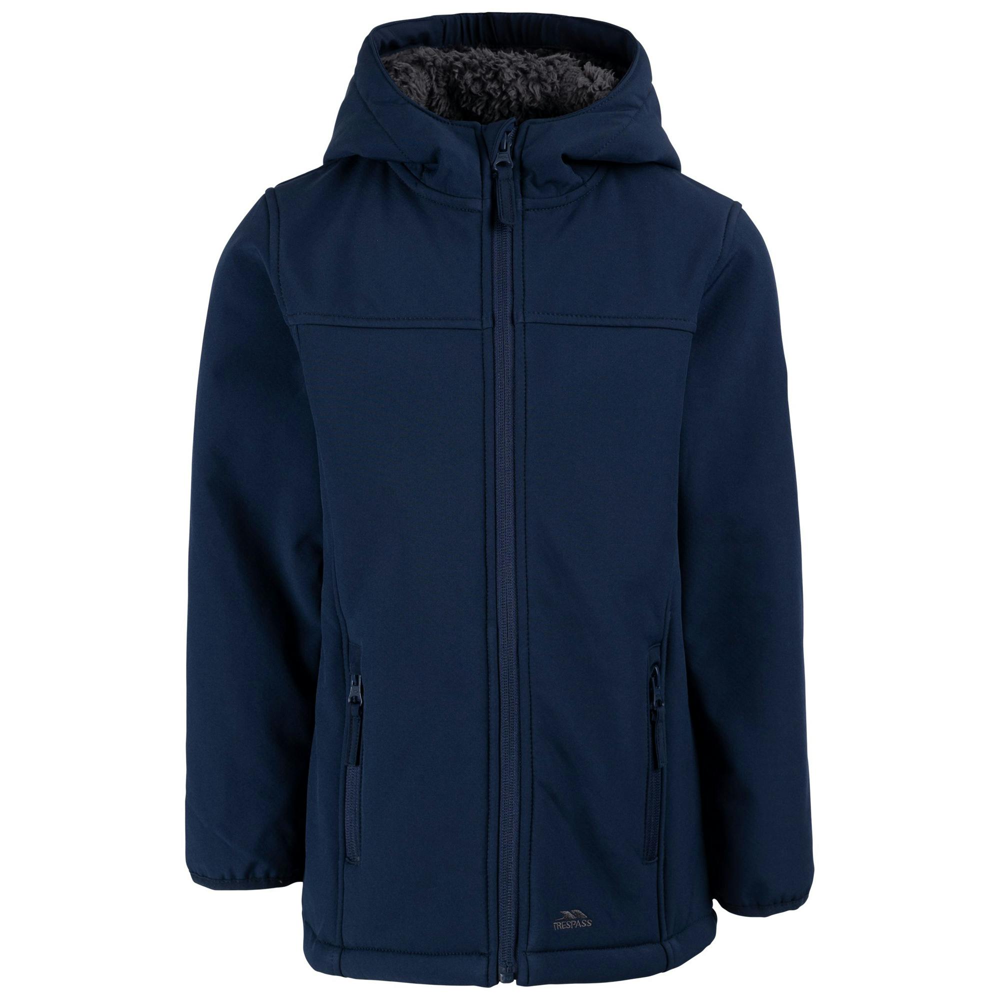 Trespass Childrens/Kids Kristen Soft Shell Jacket - Navy - 11-12 Years - Navy - 96% Polyester/4% Elastane