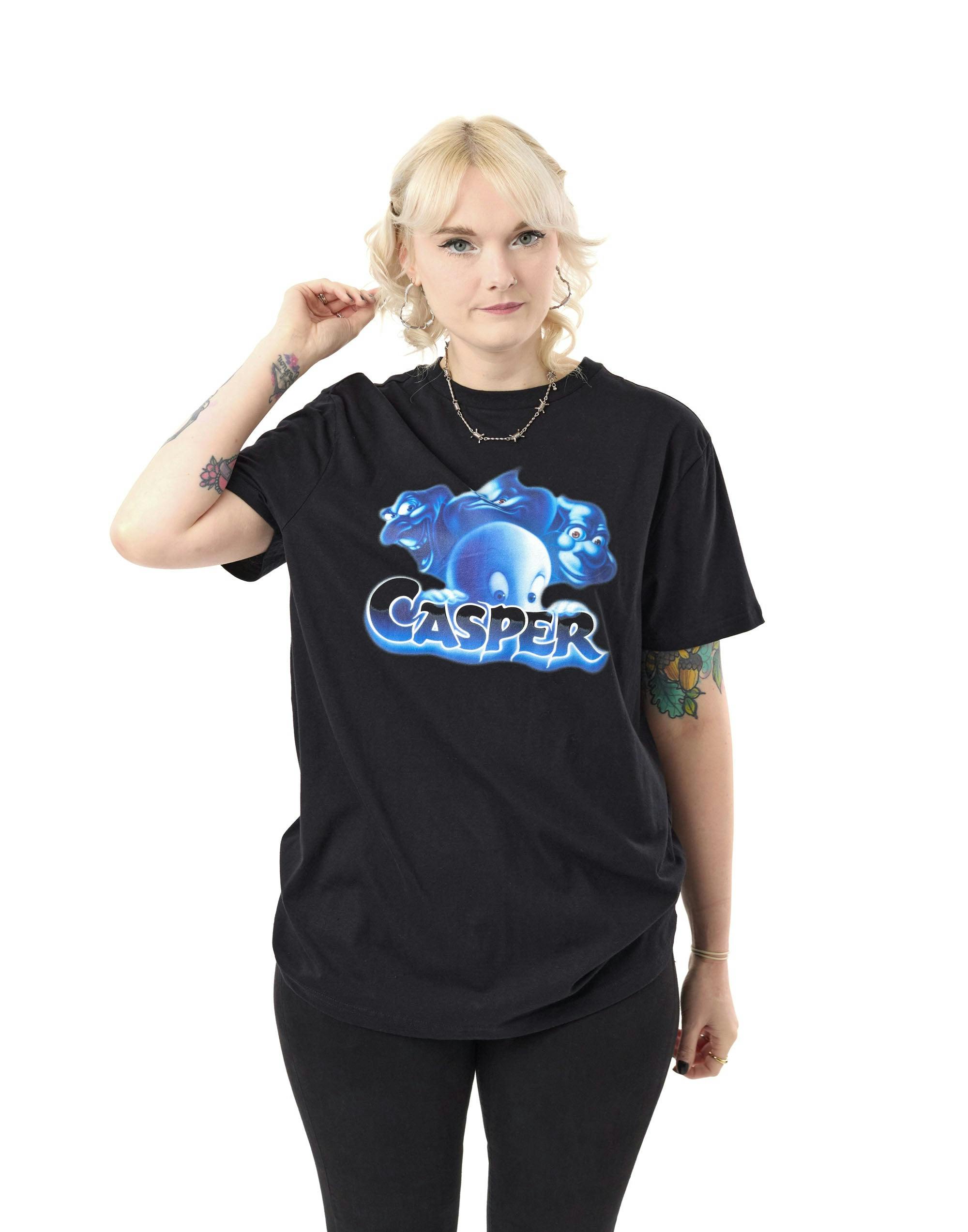 Vanilla Underground Unisex Black Casper Casper & Friends Short Sleeved T-Shirt - Large