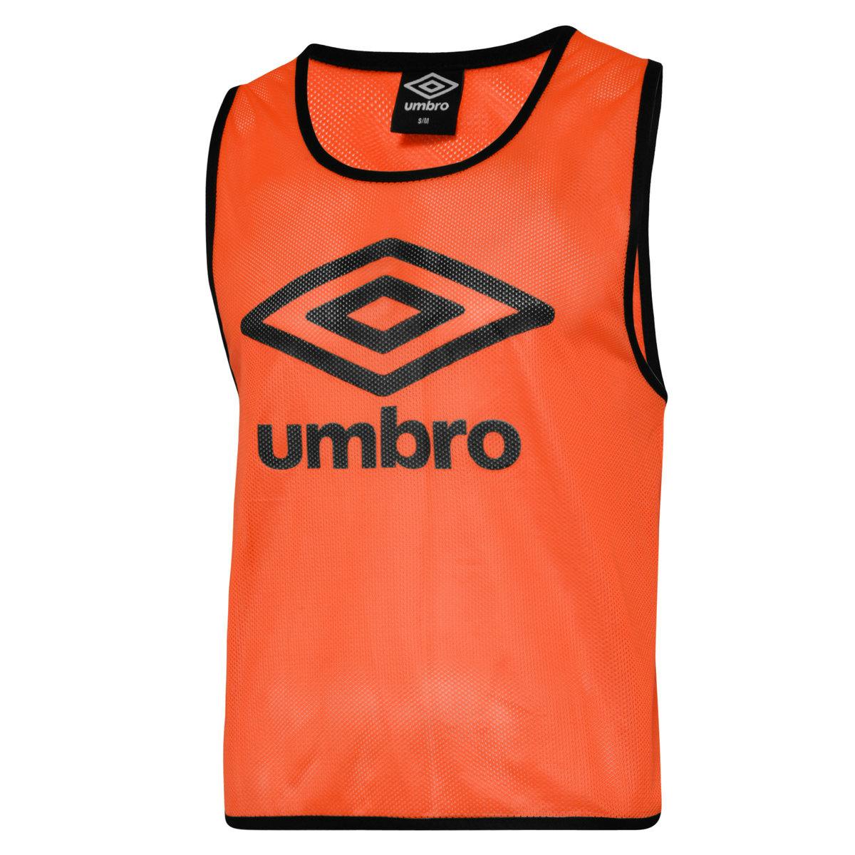 Umbro Unisex Orange/Black Adult Training Bib - Fluorescent - Fluorescent - S-M