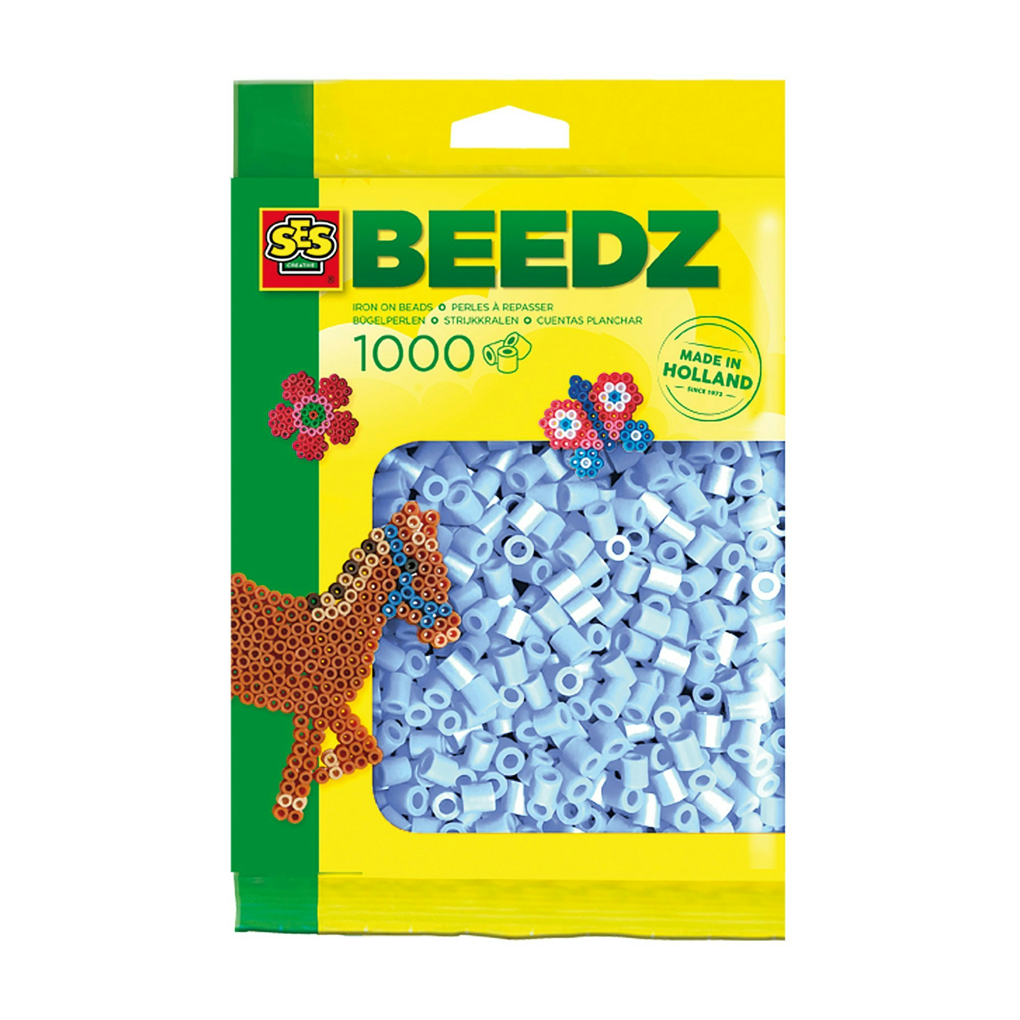 Ses Creative Light/Blue Iron On Beads 1000
