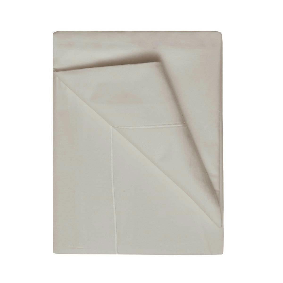 Belledorm 400 Thread Count Egyptian Cotton Flat Sheet - Oyster - Oyster - Kingsize - 100% Egyptian Cotton