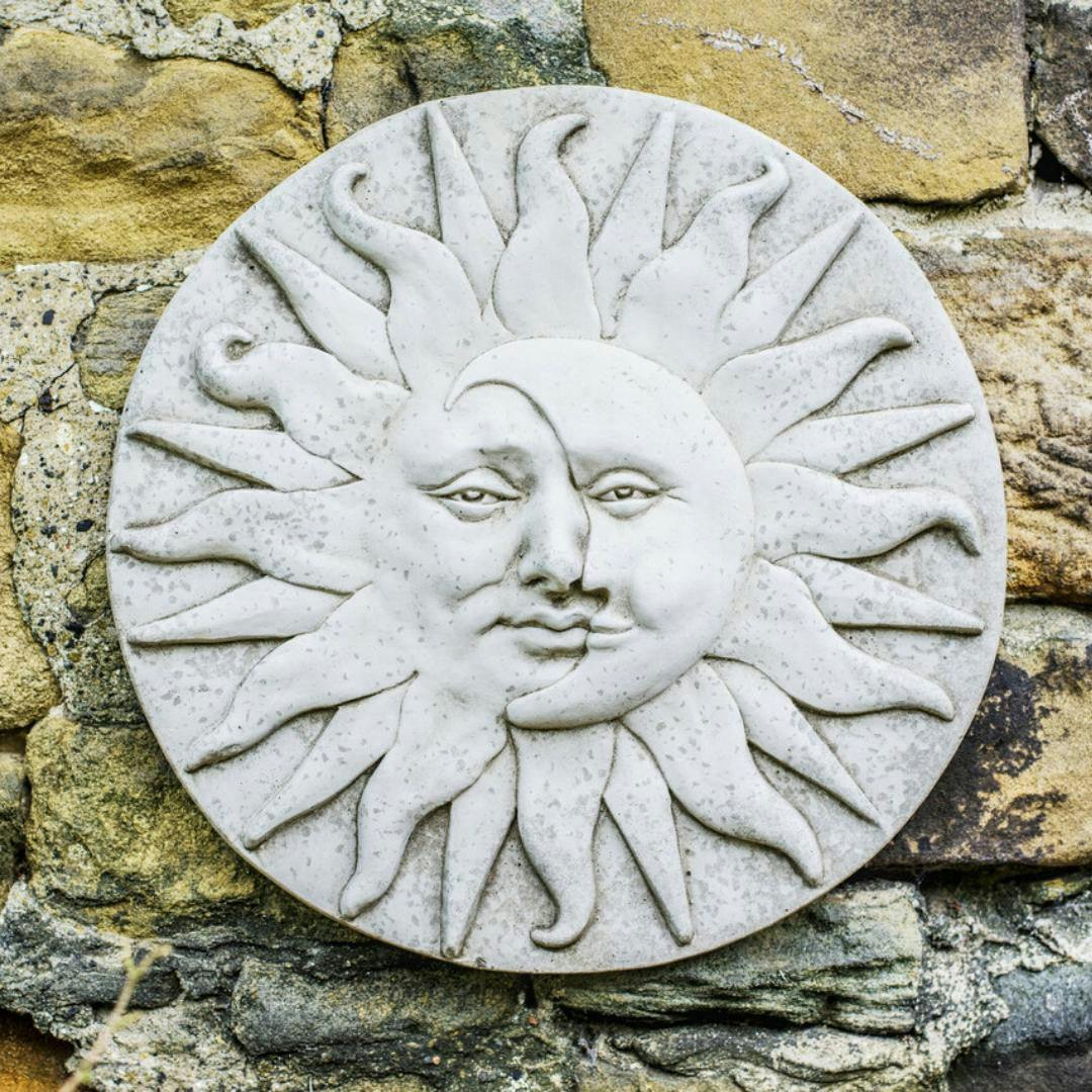 Rackhams Large Sun And Moon Plaque Wall Decoration