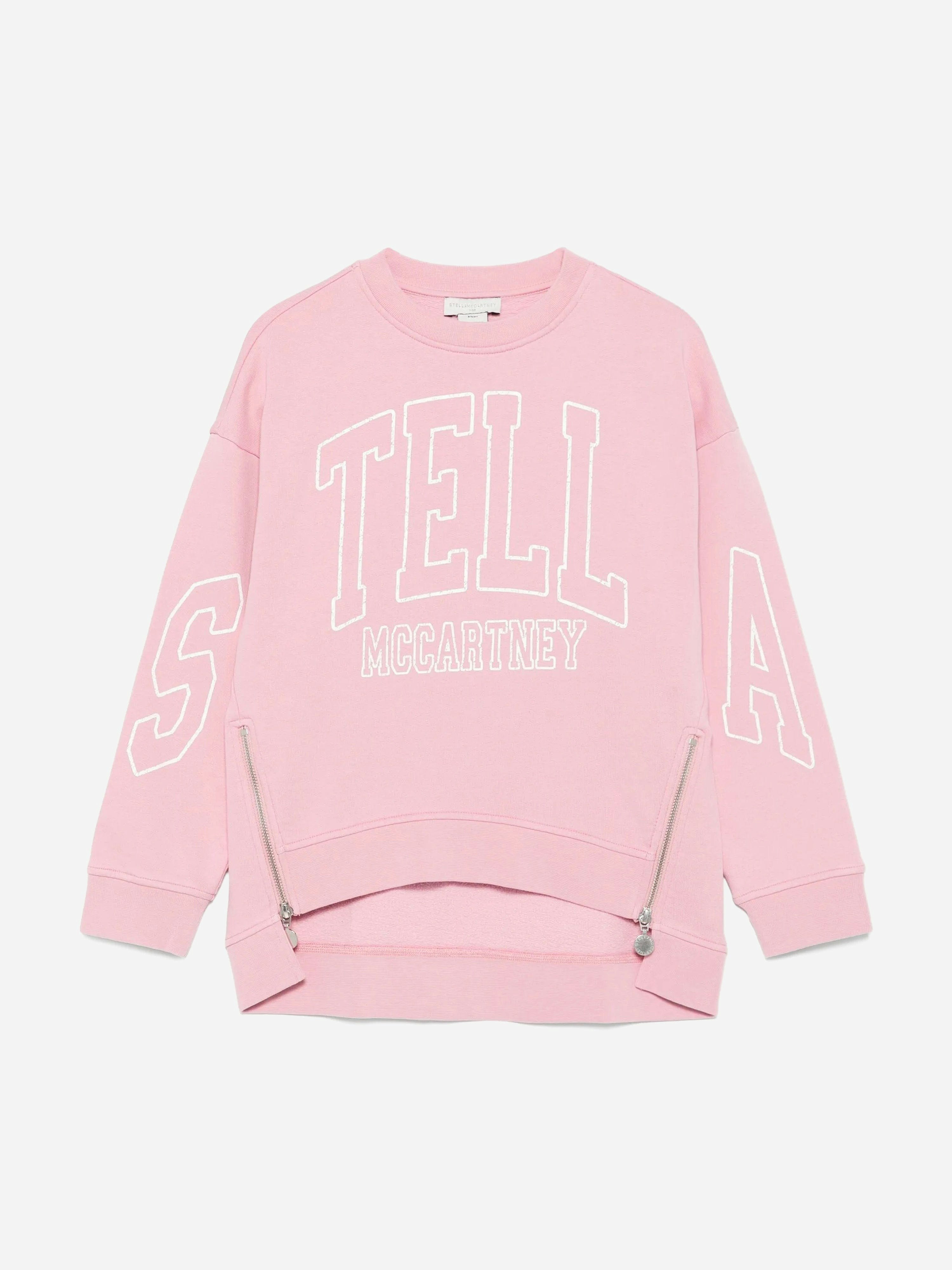 Stella Mccartney Kids Girls Pink Stella Mccartney Logo Sweatshirt In - 4 Yrs