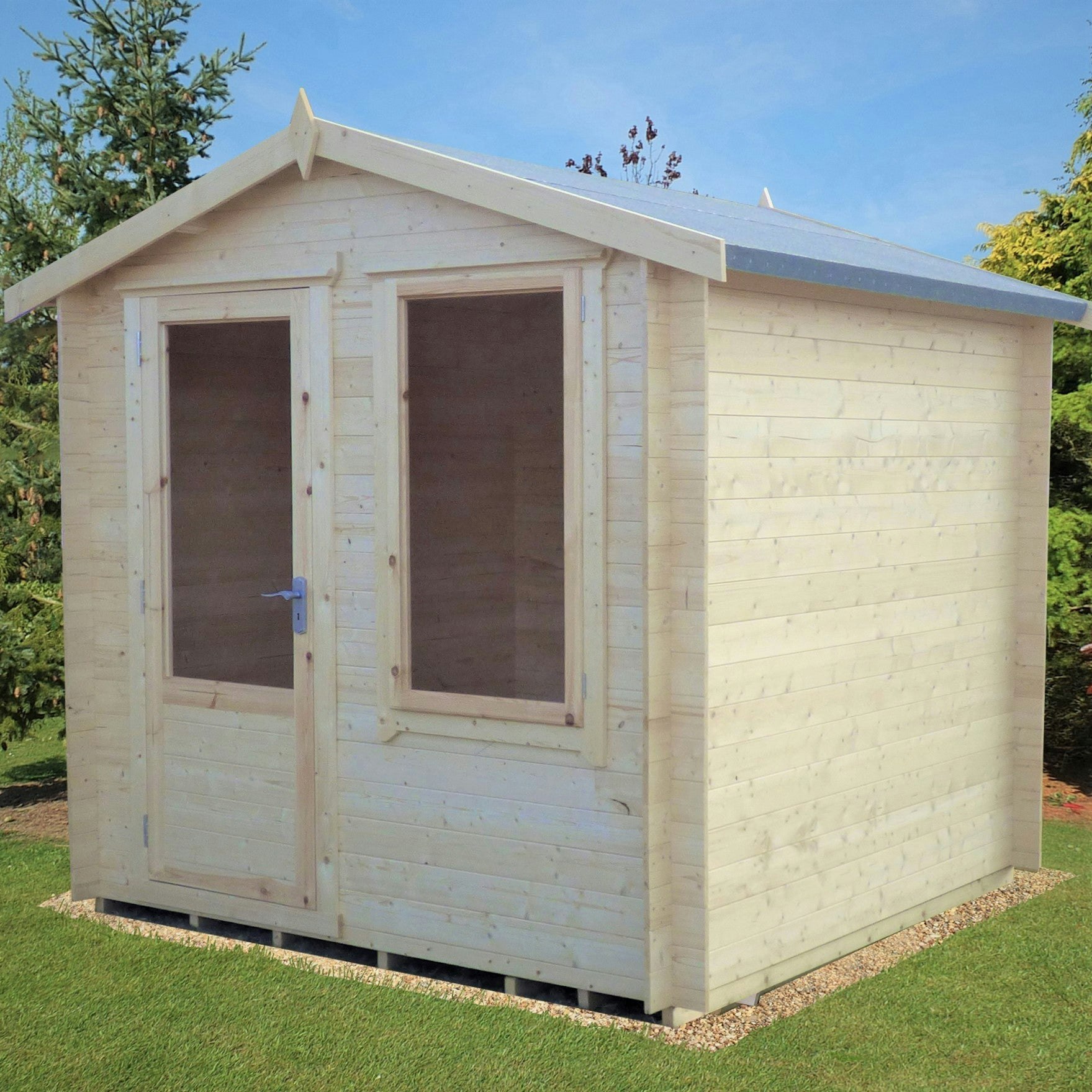 Rackhams Peckover 8X8 Log Cabin 19Mm Interlock Cladding
