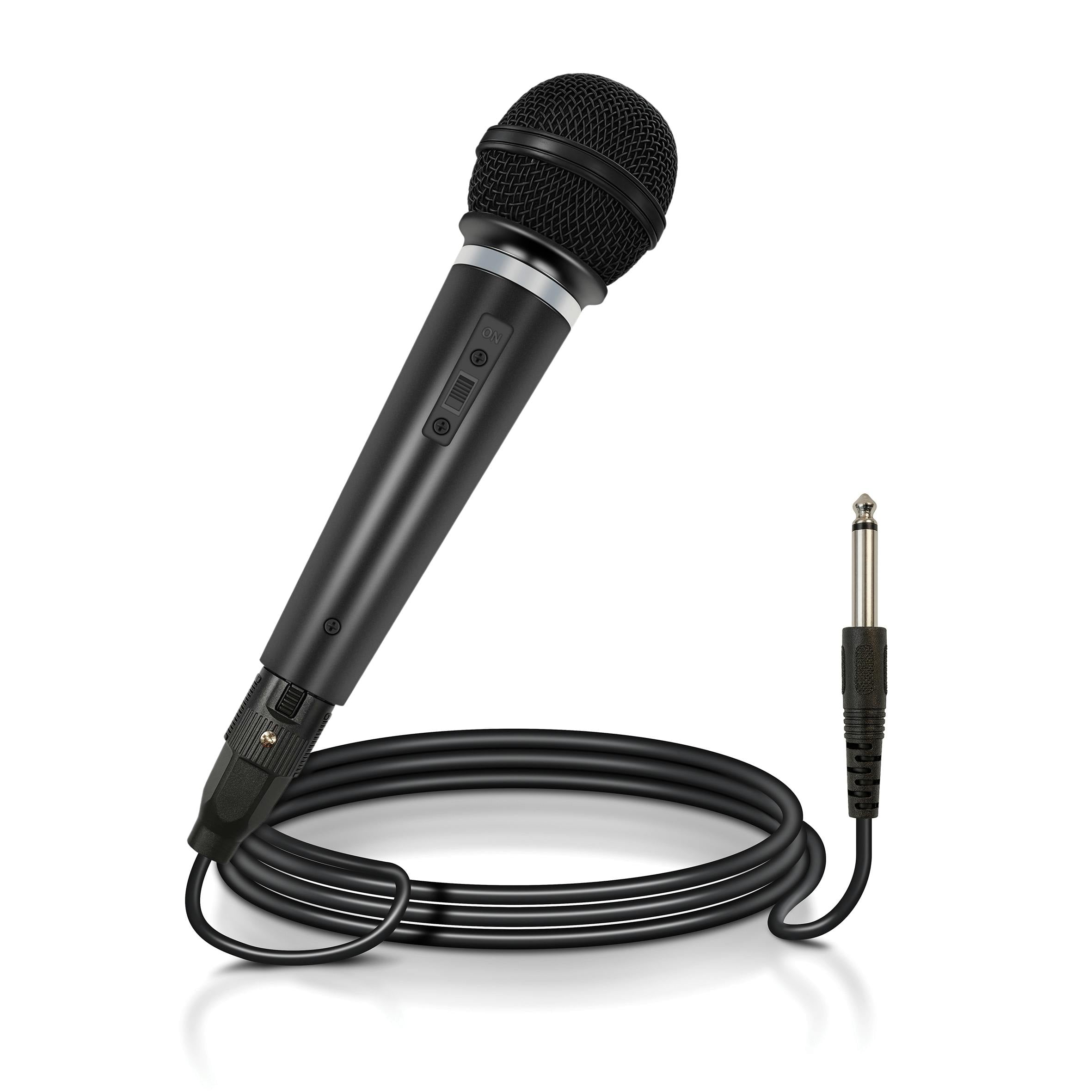 St Helens Black Mr Entertainer Dynamic Handheld Karaoke Microphone With Lead 600 Ohm - One Size