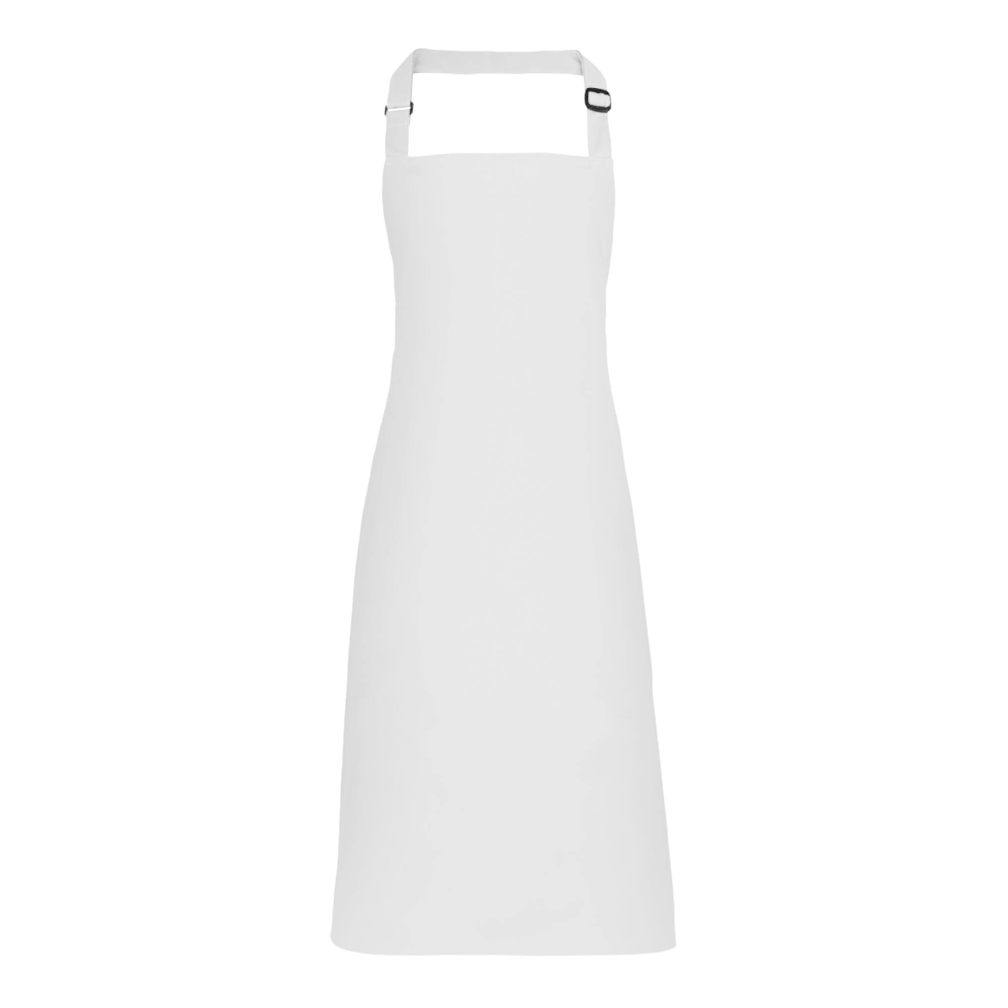 Premier Unisex White Colours Bib Apron Workwear Pack Of 2 In - Image 2