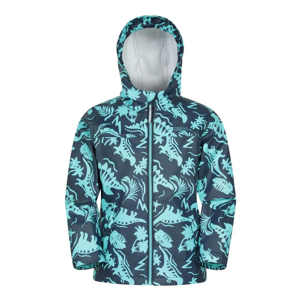 Mountain Warehouse Dark/Blue Kids Dinosaur Waterproof Jacket And Trousers Set - 7-8 Years - 100% Mixed