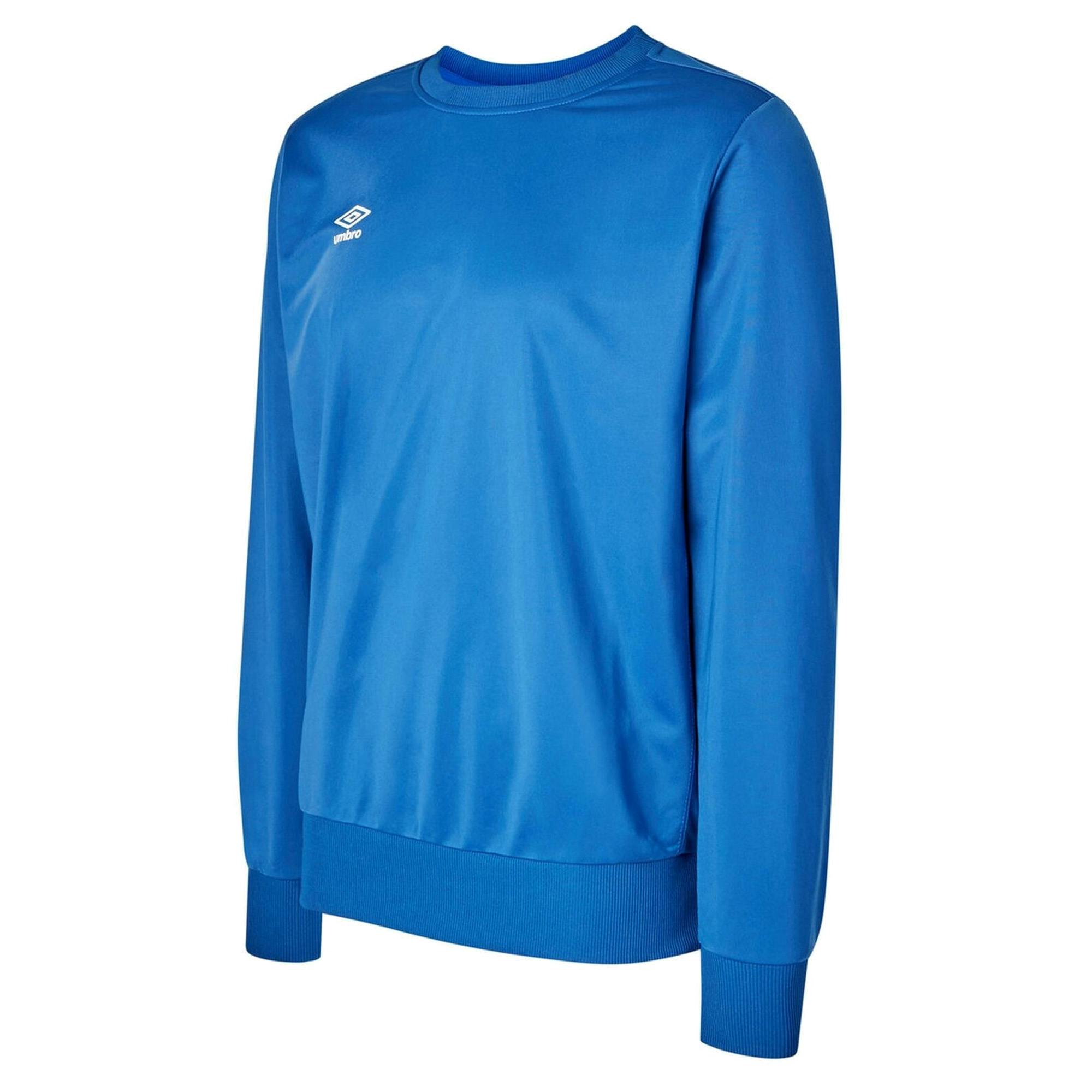 Umbro Blue Kids Polyester Sweatshirt - Royal - 13 Years - Royal - 100% Knitted Polyester