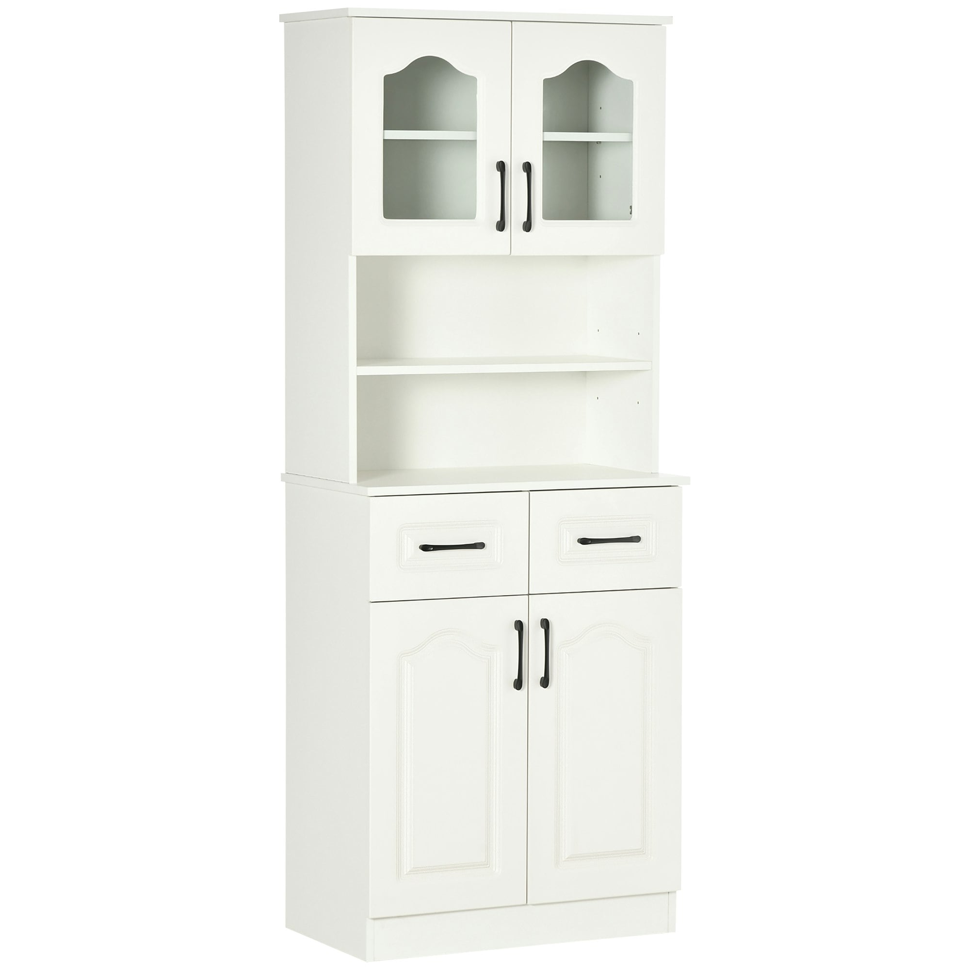 Rackhams White Kitchen Cupboard Storage Cabinet Adjustable Shelves, Countertop,