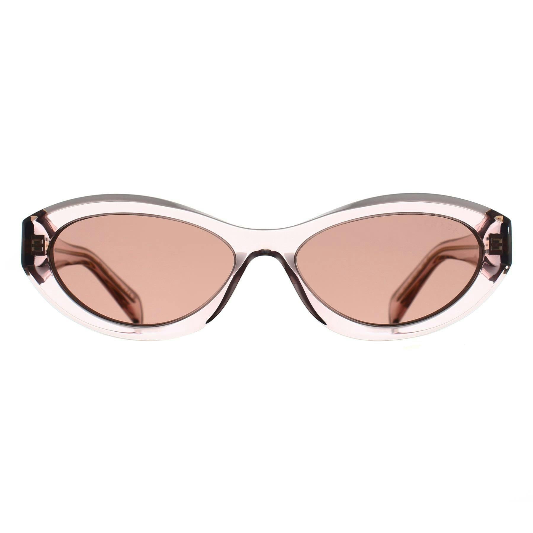 Prada Irregular Sunglasses Acetate Transparent Pink - Image 6