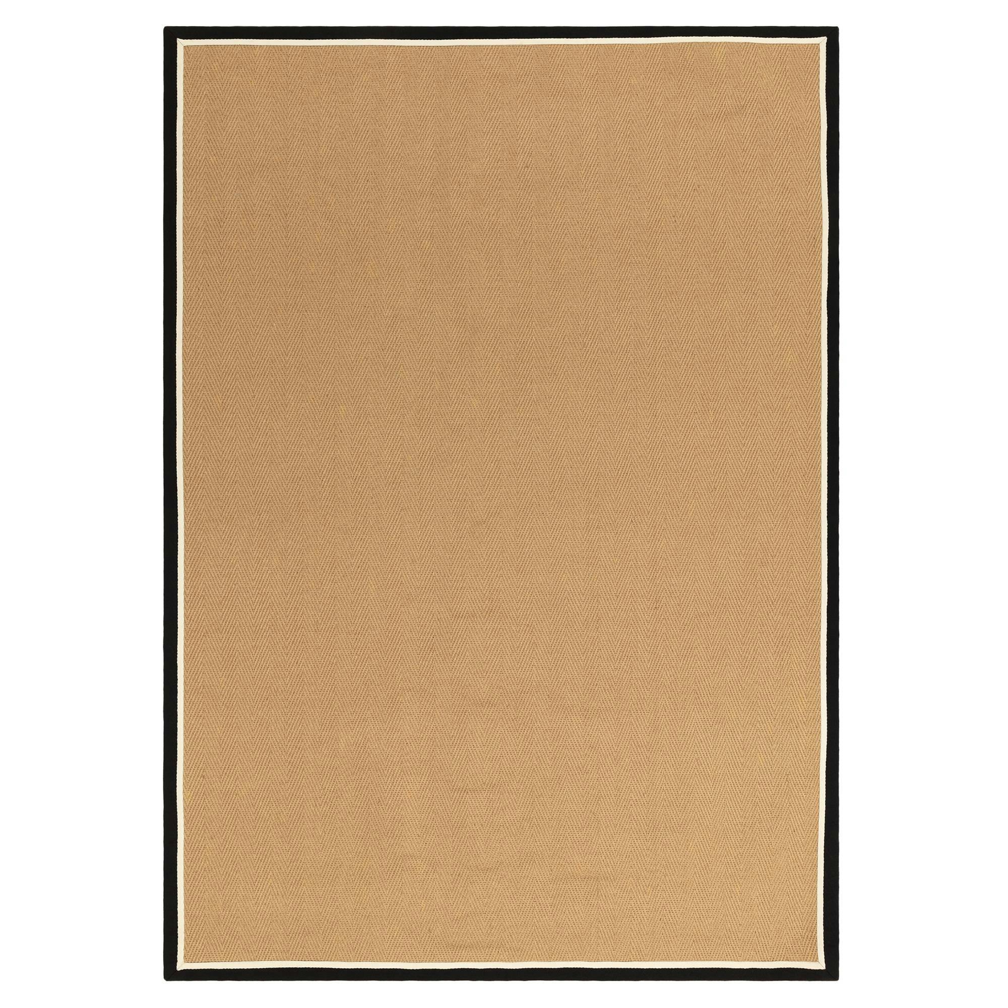 Asiatic White Bordo Herringbone Jute Charcoal Rug - 240X340cm