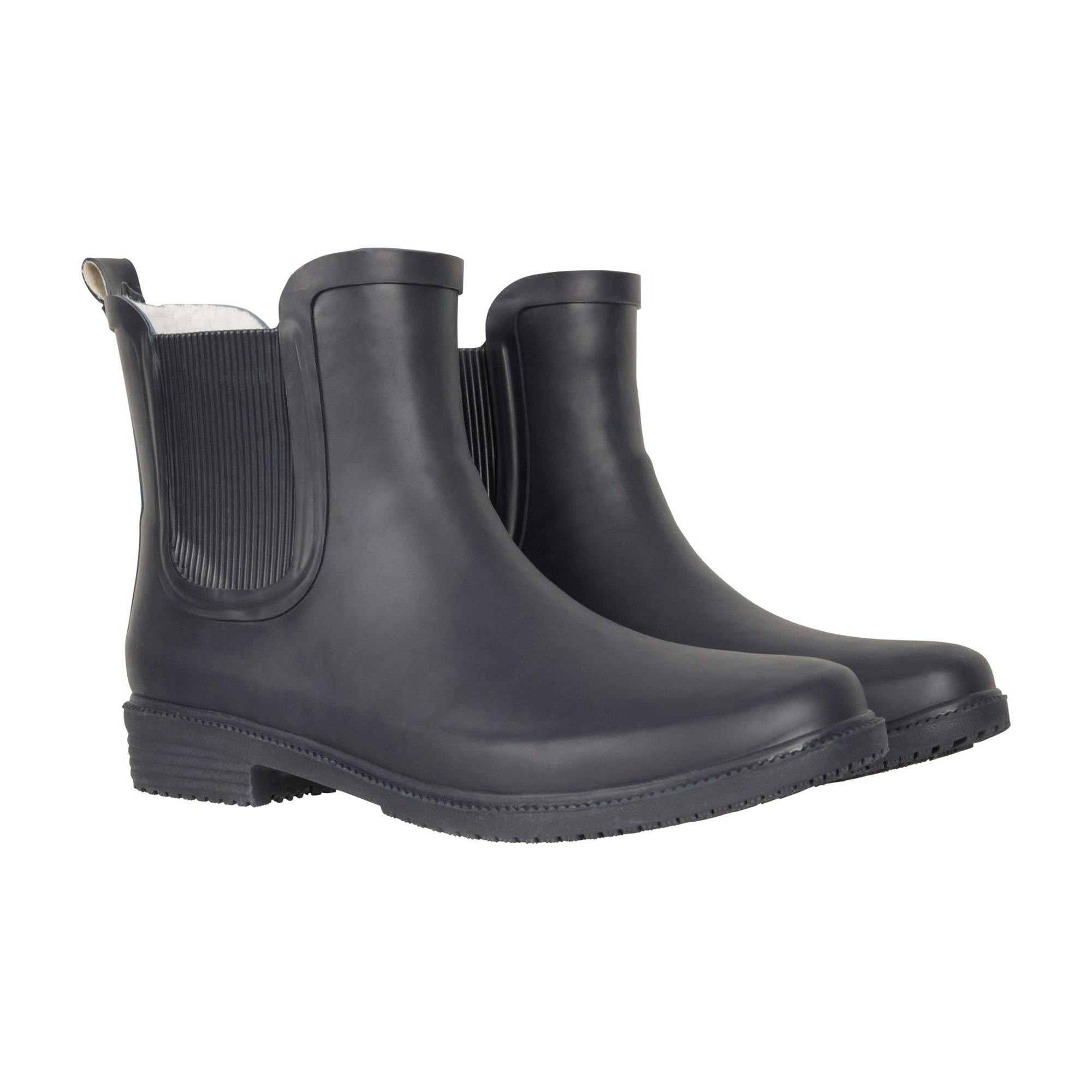 Mountain Warehouse Women's Winter Wellington Boots - Navy - 8 Uk - Navy - 60% Synthetic/10% Eva/10% Textile/10% Faux Fur/10% Rubber