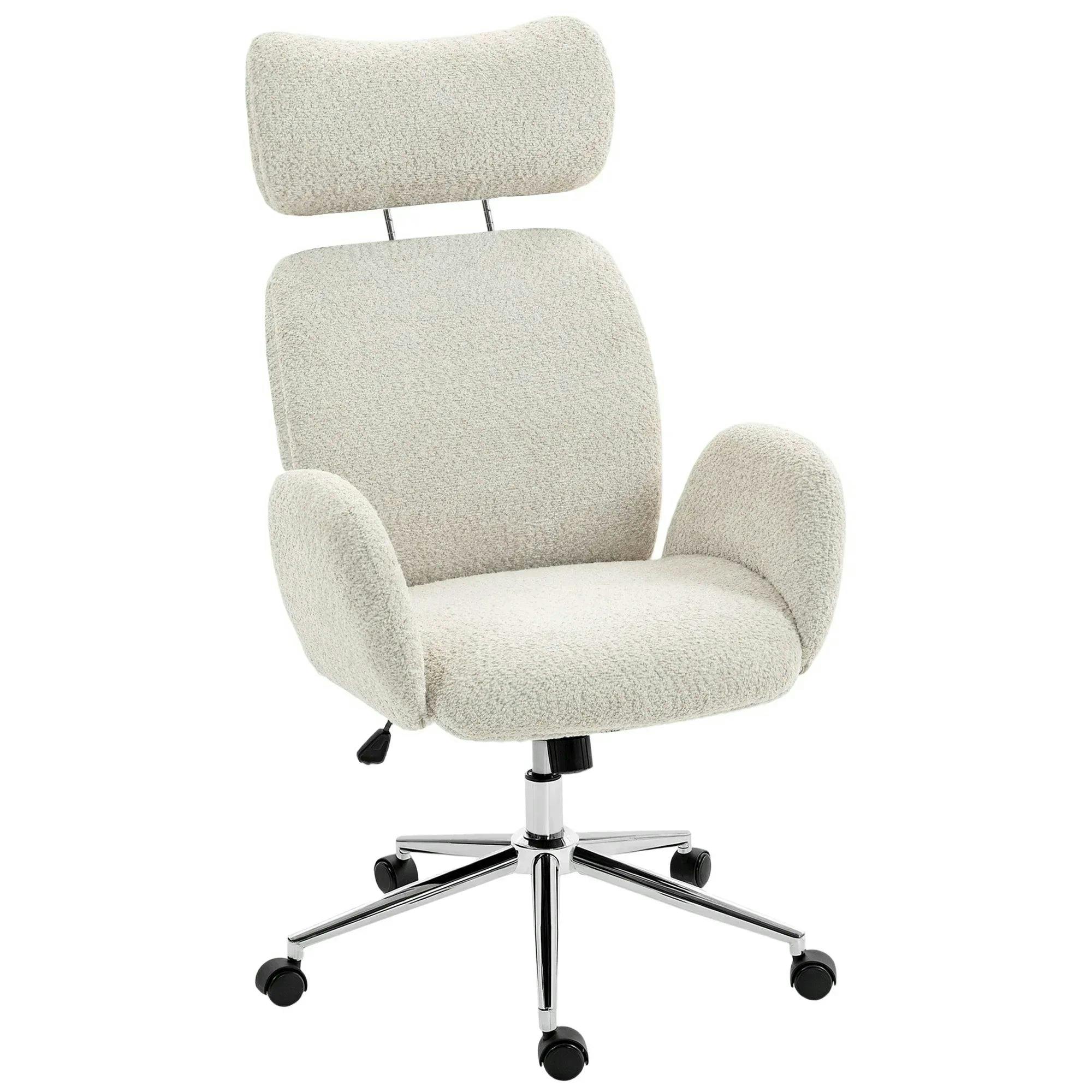 Portland Office Chair - Grey - Swivel - Adjustable Headrest - Image 4