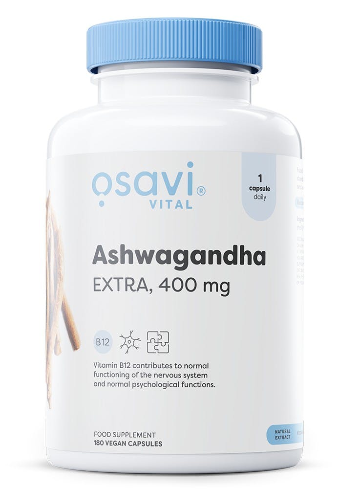 Osavi Ashwagandha Extra, 400Mg - 180 Vegan Caps - Image 5