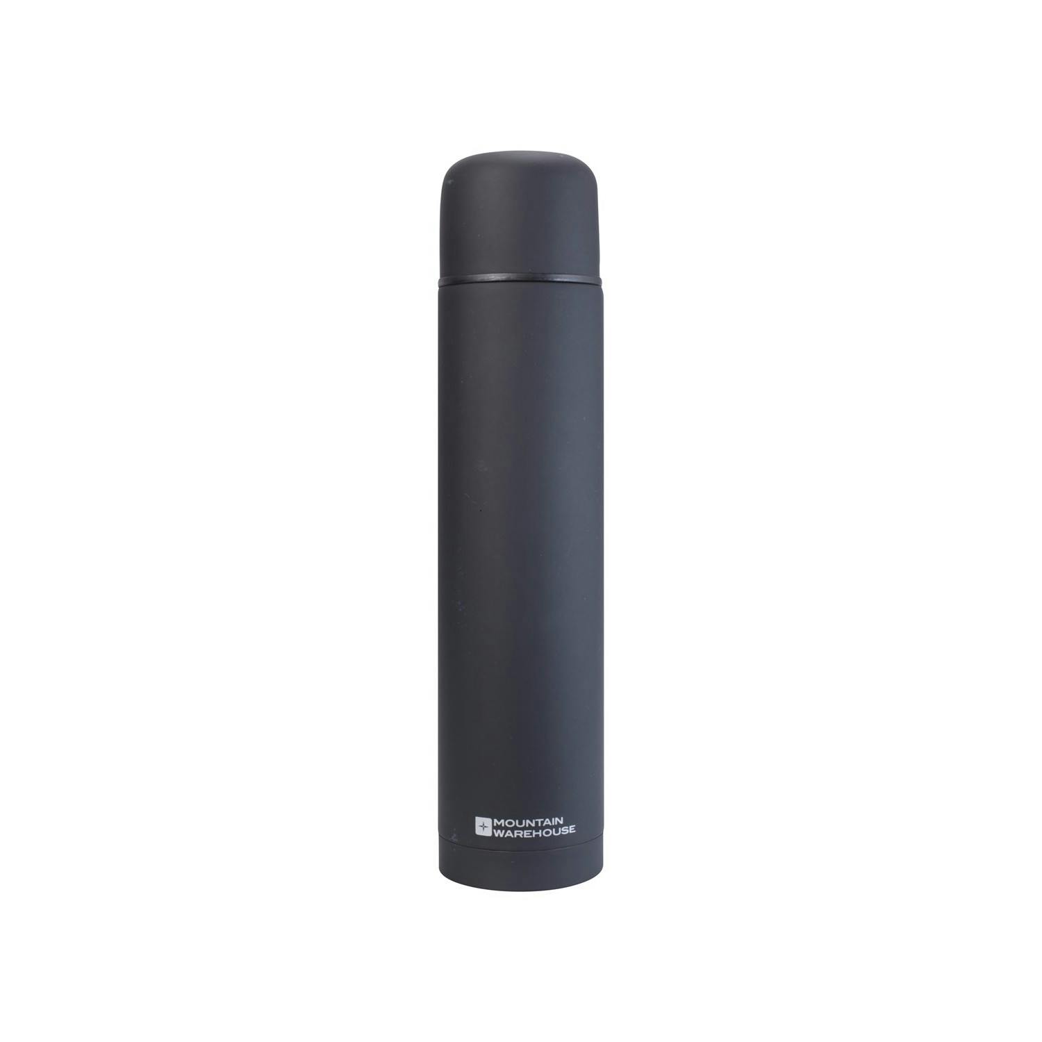 Mountain Warehouse Black 1L Flask - One Size - 100% Stainless Steel
