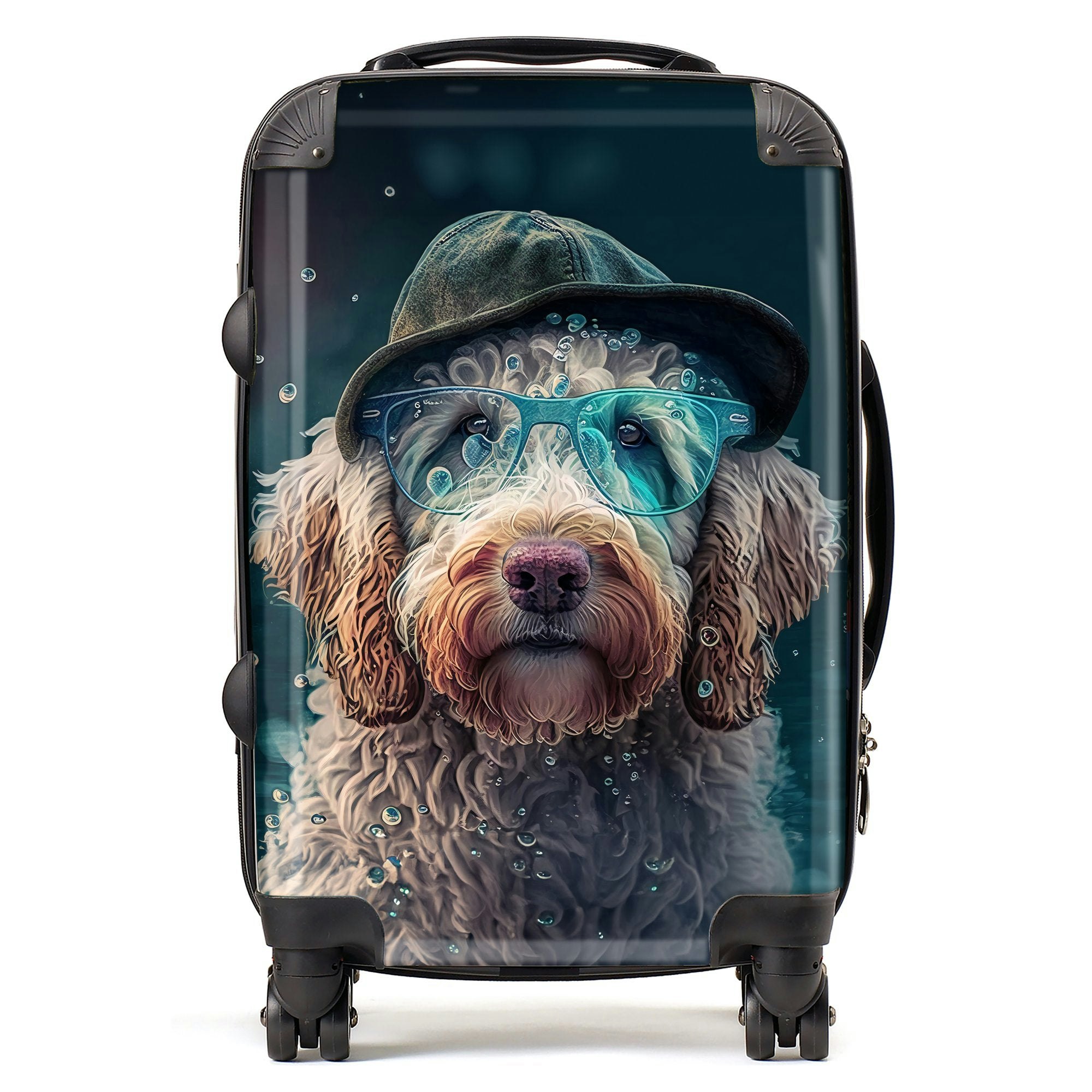 Warren Reed Labradoodle Dog Splashart Suitcase - Cabin