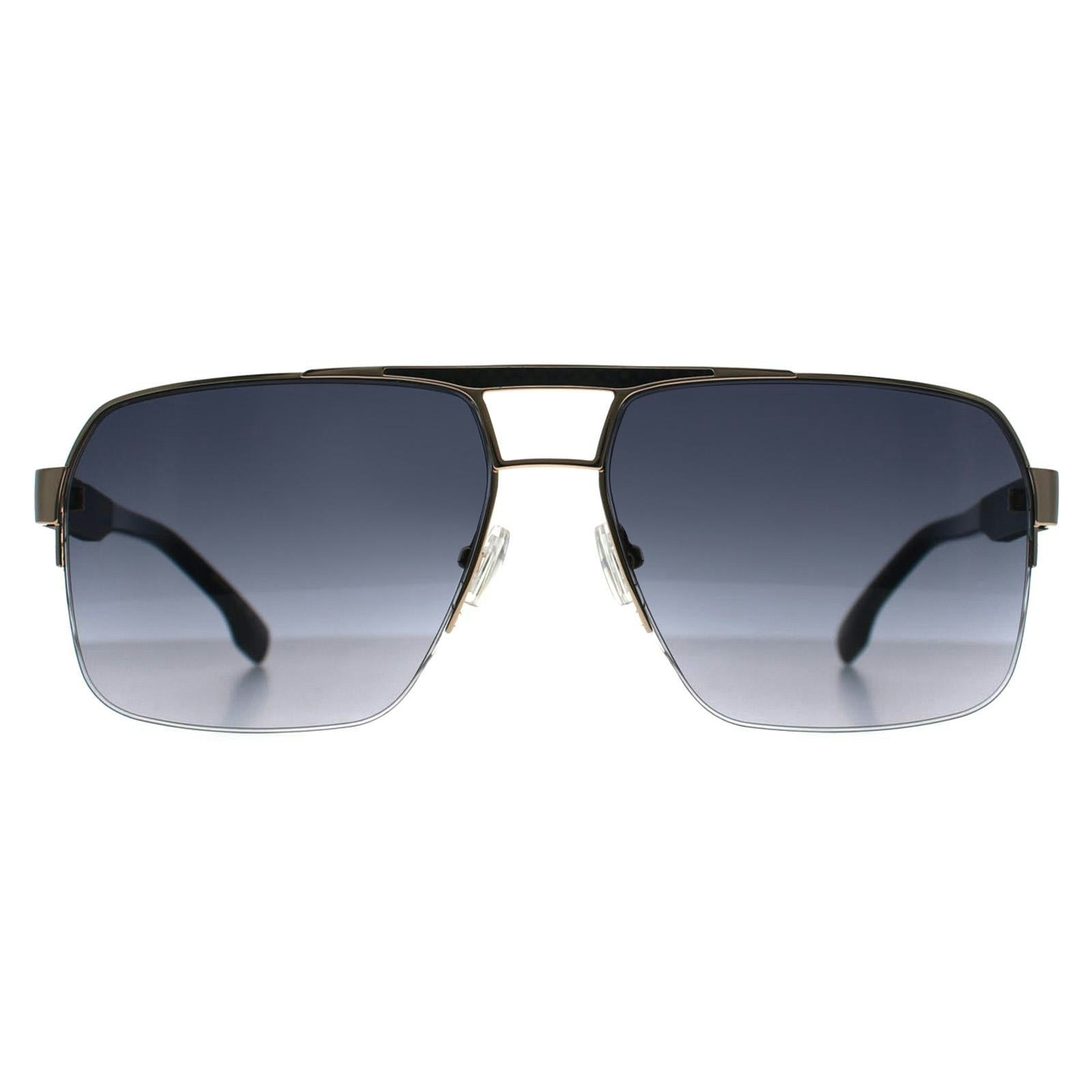 Hugo Boss Gold/Dark/Grey Sunglasses Boss 1767/S J5g 9O Gradient