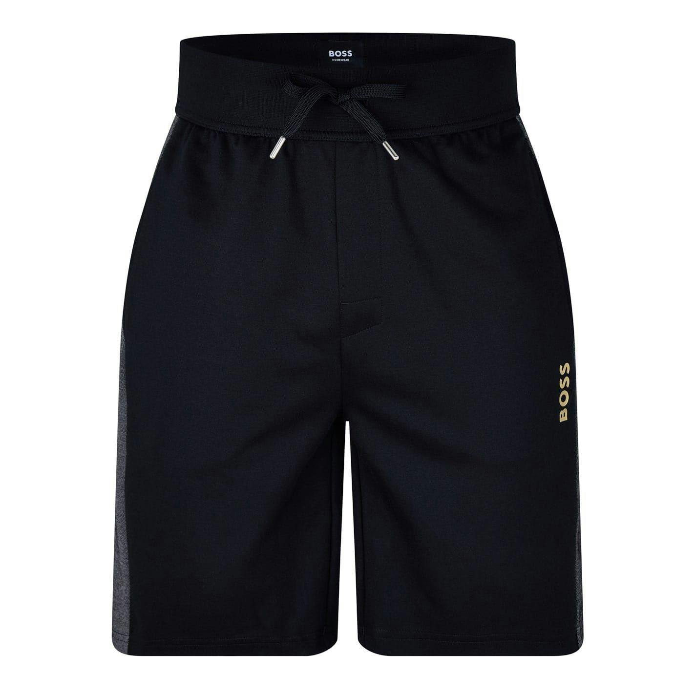 Boss Men's Black Sweat Shorts - Xl - 100% Mixed