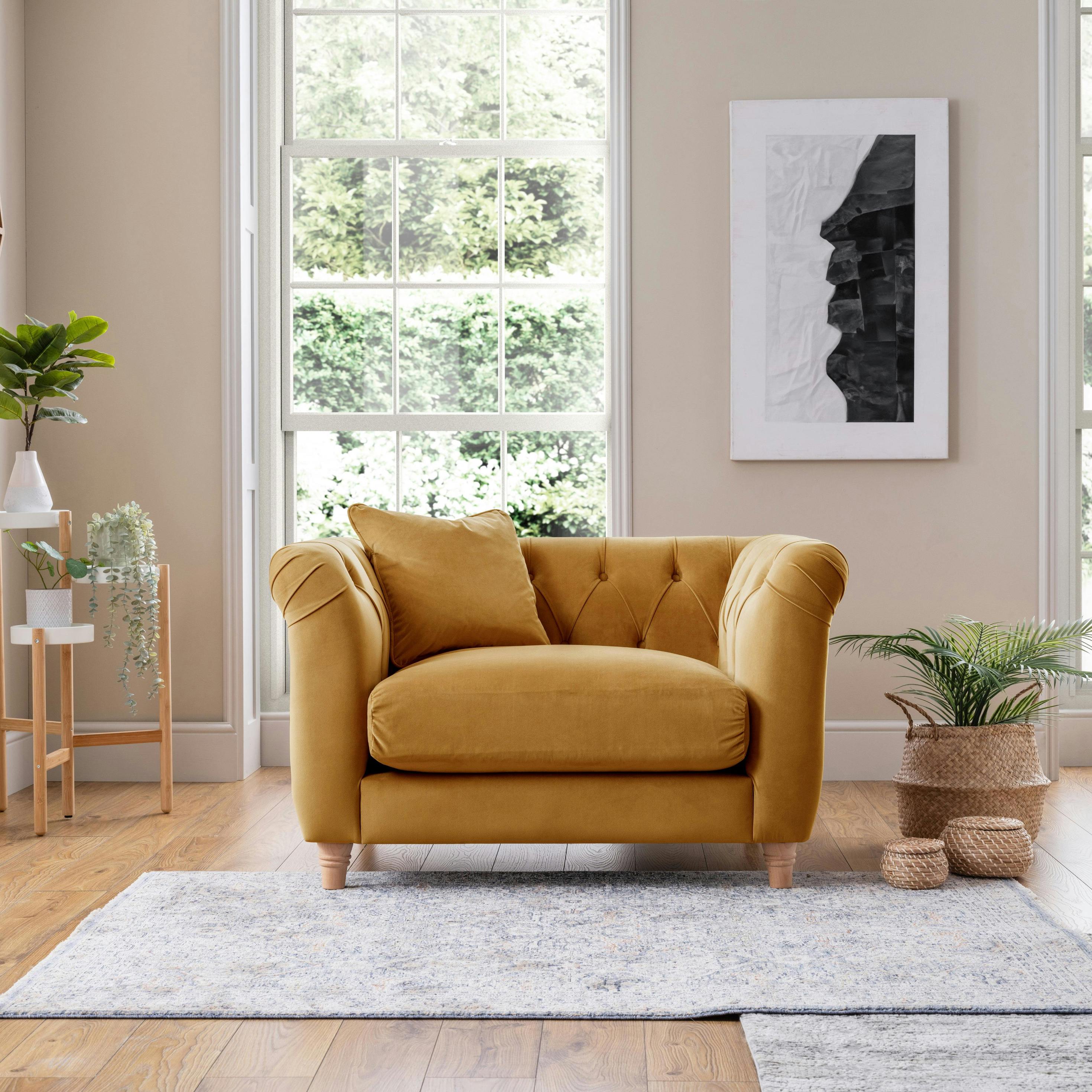 The Great Sofa Company Soho Armchair - Velvet Ochre