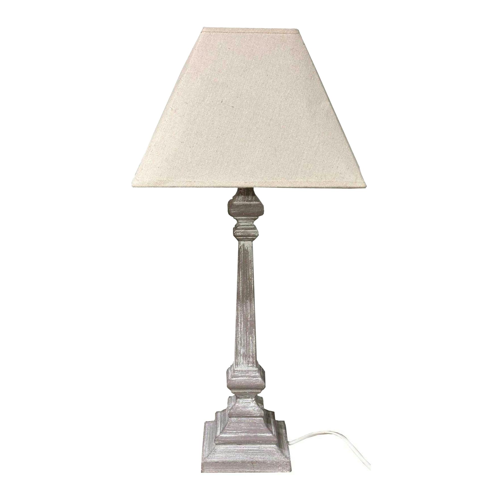 Hill Interiors White Pula Table Lamp (Uk Plug) - 51Cm X 29Cm X 29Cm - 100% Mixed
