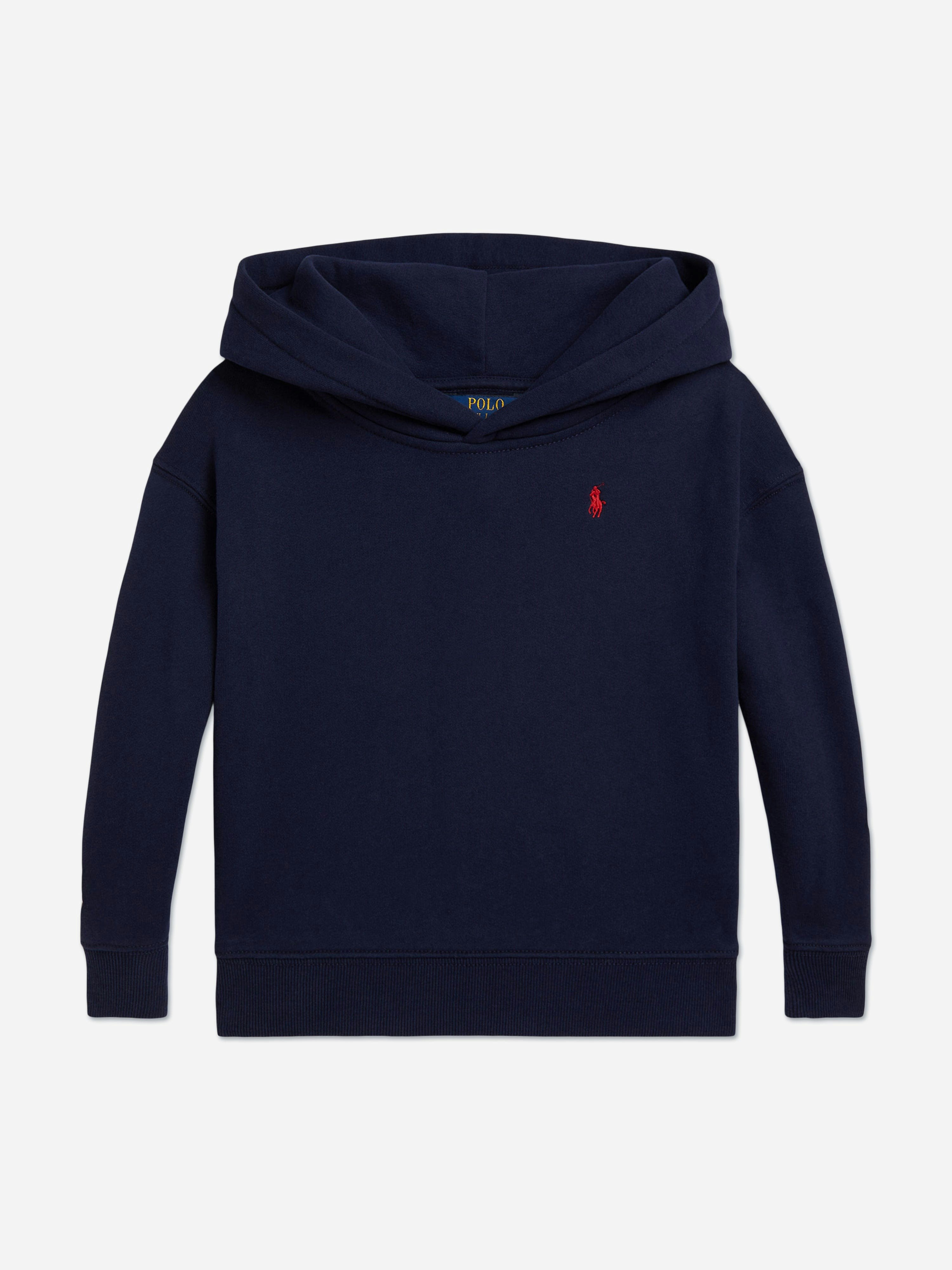 Ralph Lauren Kids Girls Blue Polo Bear Hoodie In Navy - 5 Yrs