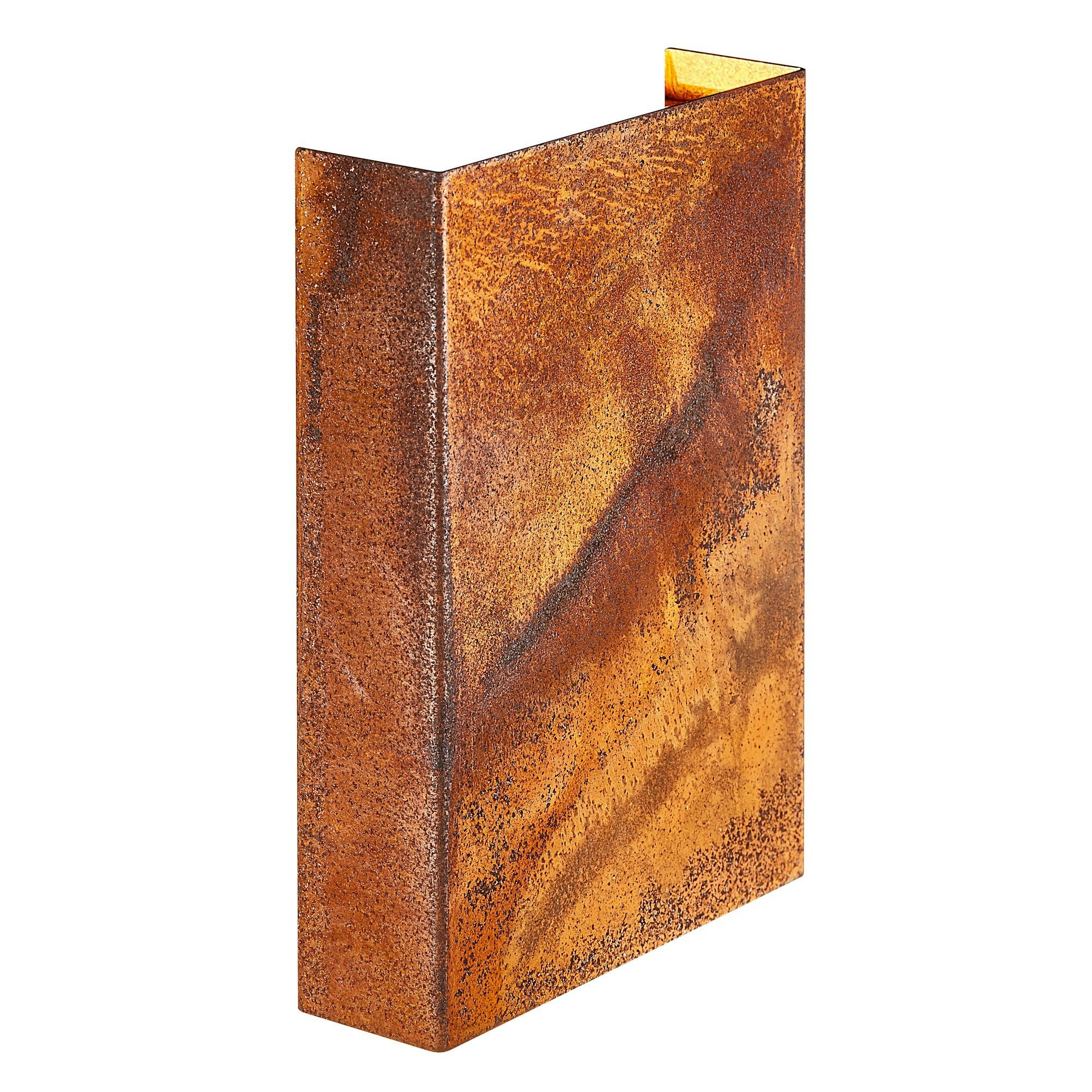 Nordlux Unisex Brown Fold Outdoor Wall Light Corten Corten Garden Led Ip54 3000K Mains In - Image 3