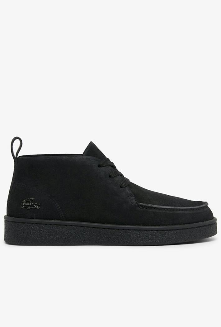Lacoste Baseshot Chukka Suede Sneakers for Men in Black Size 8 - Image 3