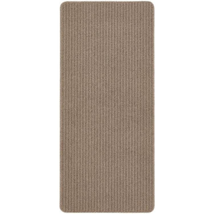 Rackhams Brown Washable Waffle Texture Mat And Runner - 67X150 Cm