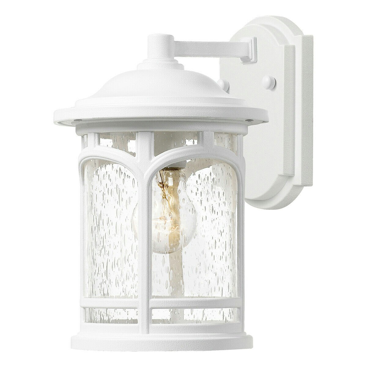 Rackhams Light/White Outdoor Ip44 Bulb Wall Lantern Led E27 60W D02296 Size 1