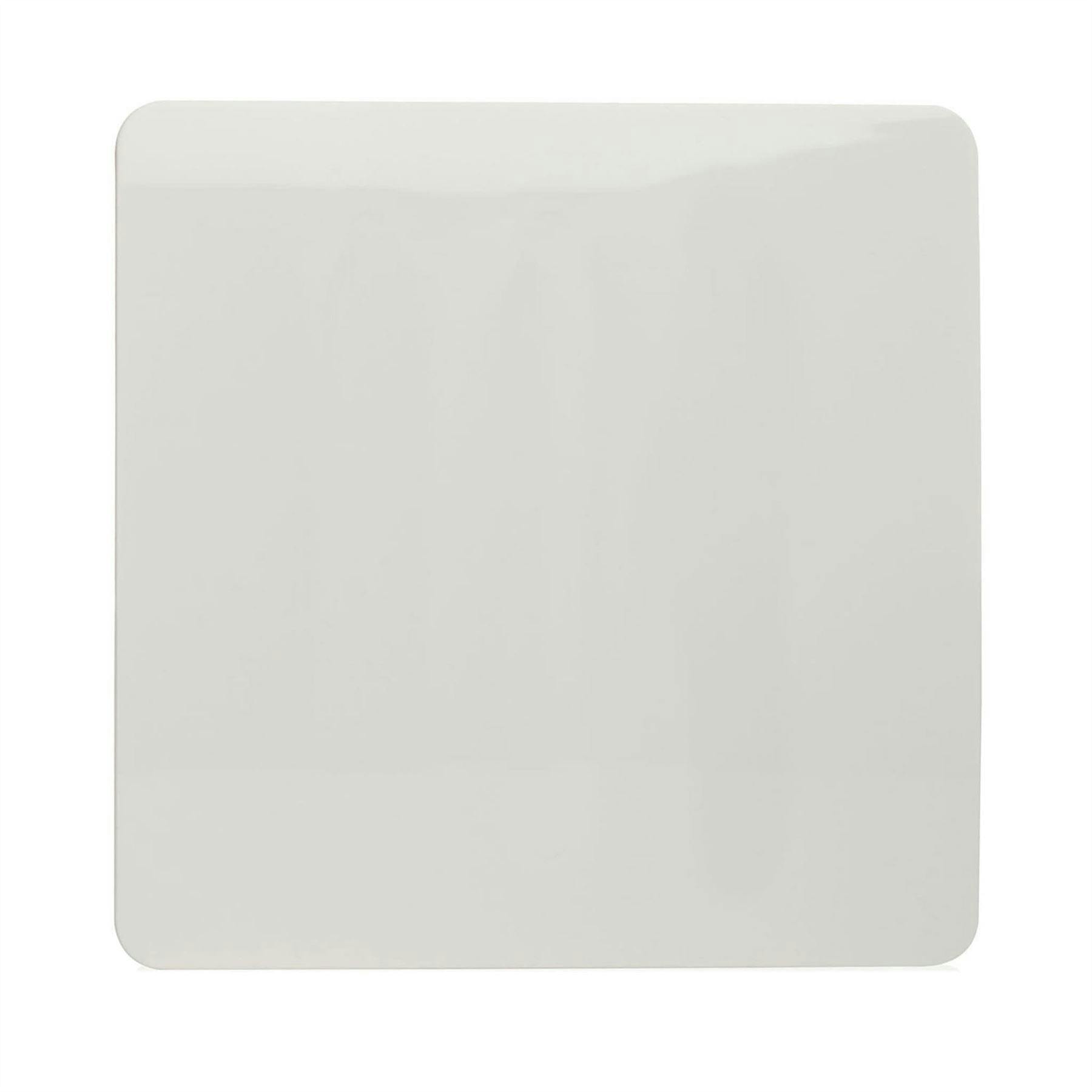 Trendi Switch White Single Blanking Plate In Ice