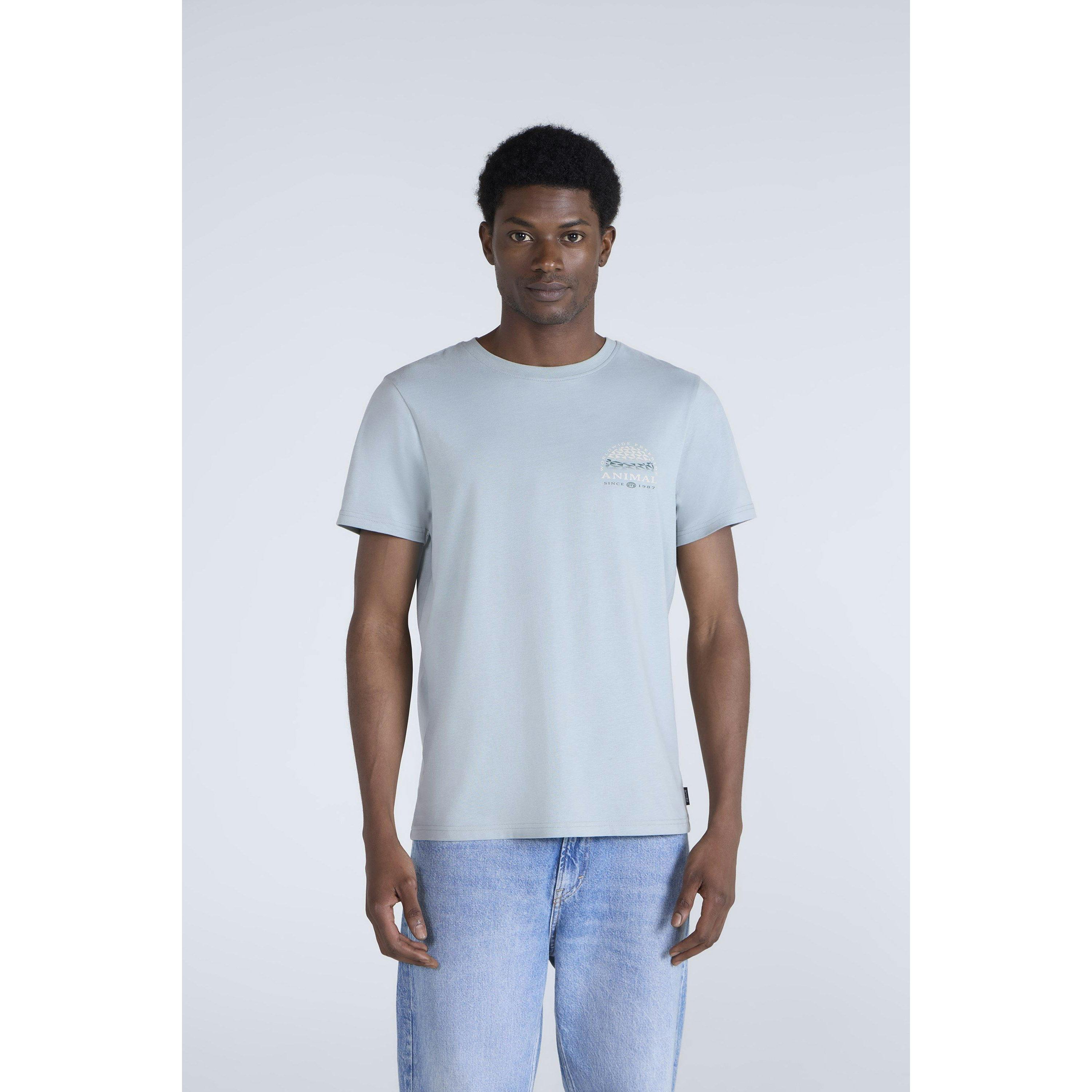 Animal Men's Light Jacob Organic T-Shirt - Teal - S - Teal - 100% Organic Cotton